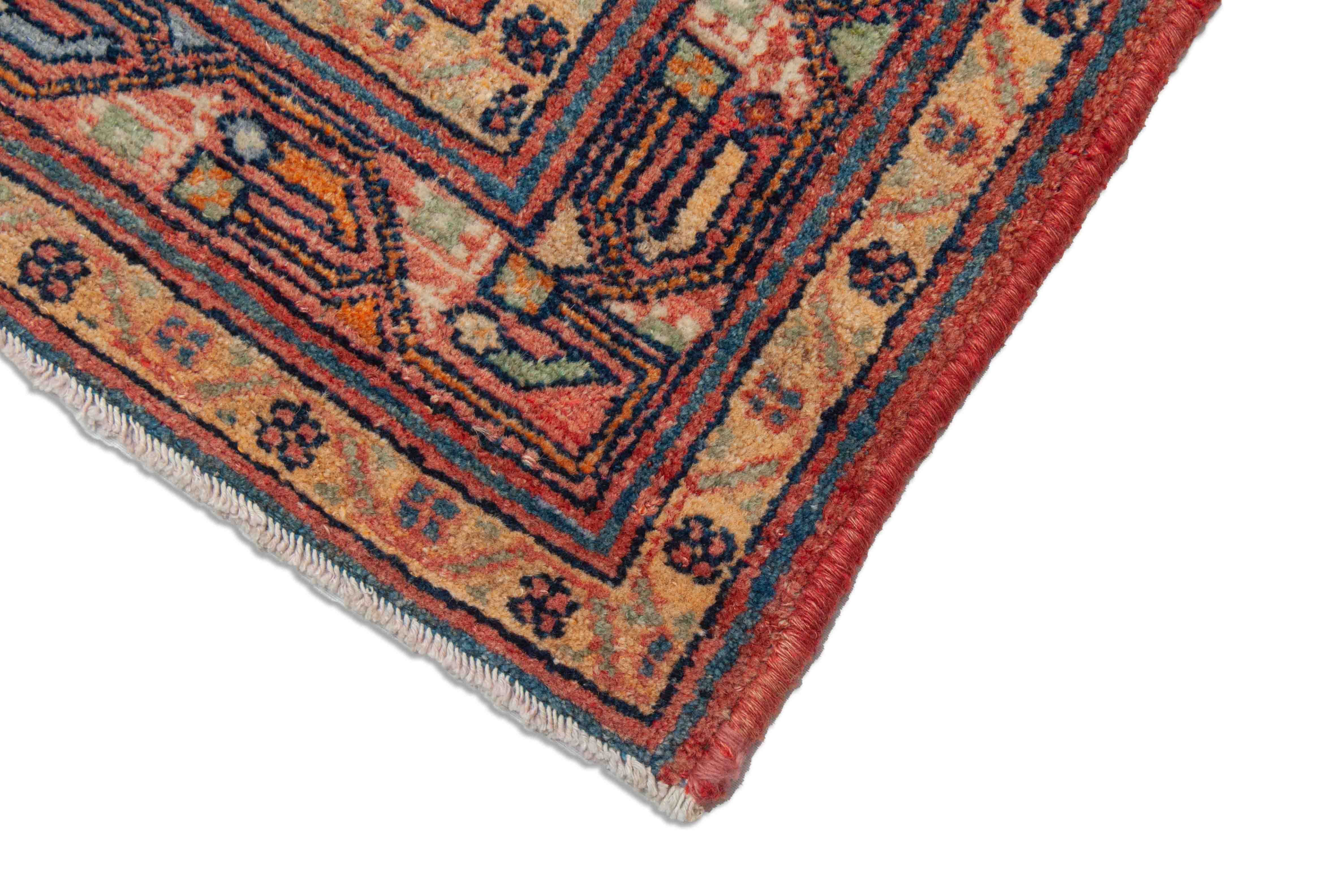 Eine Fotoaufnahme eines Hamadan Angelas Teppichs.