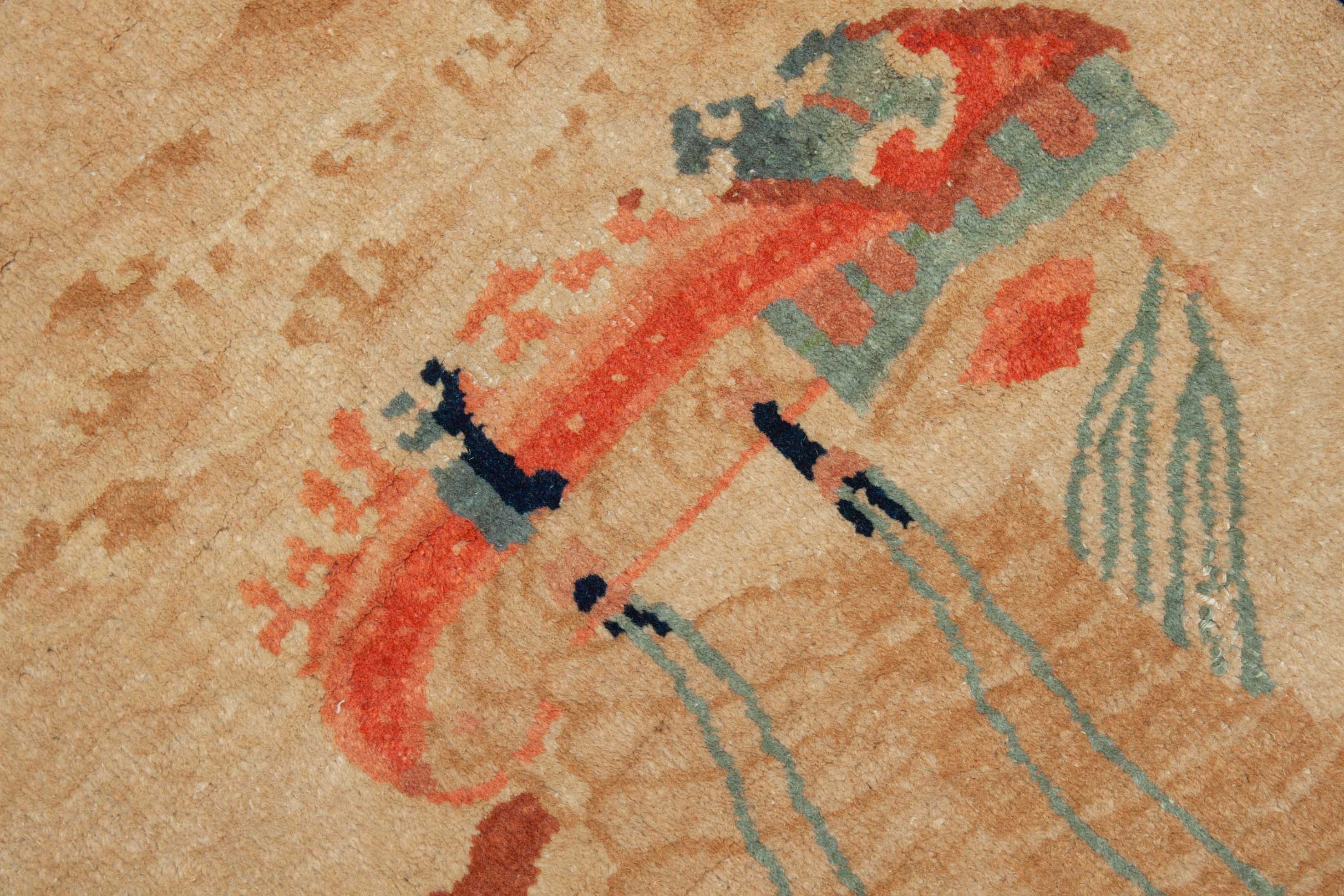 Alter US Import China Teppich | 129 cm x 78 cm | Nr. 18781