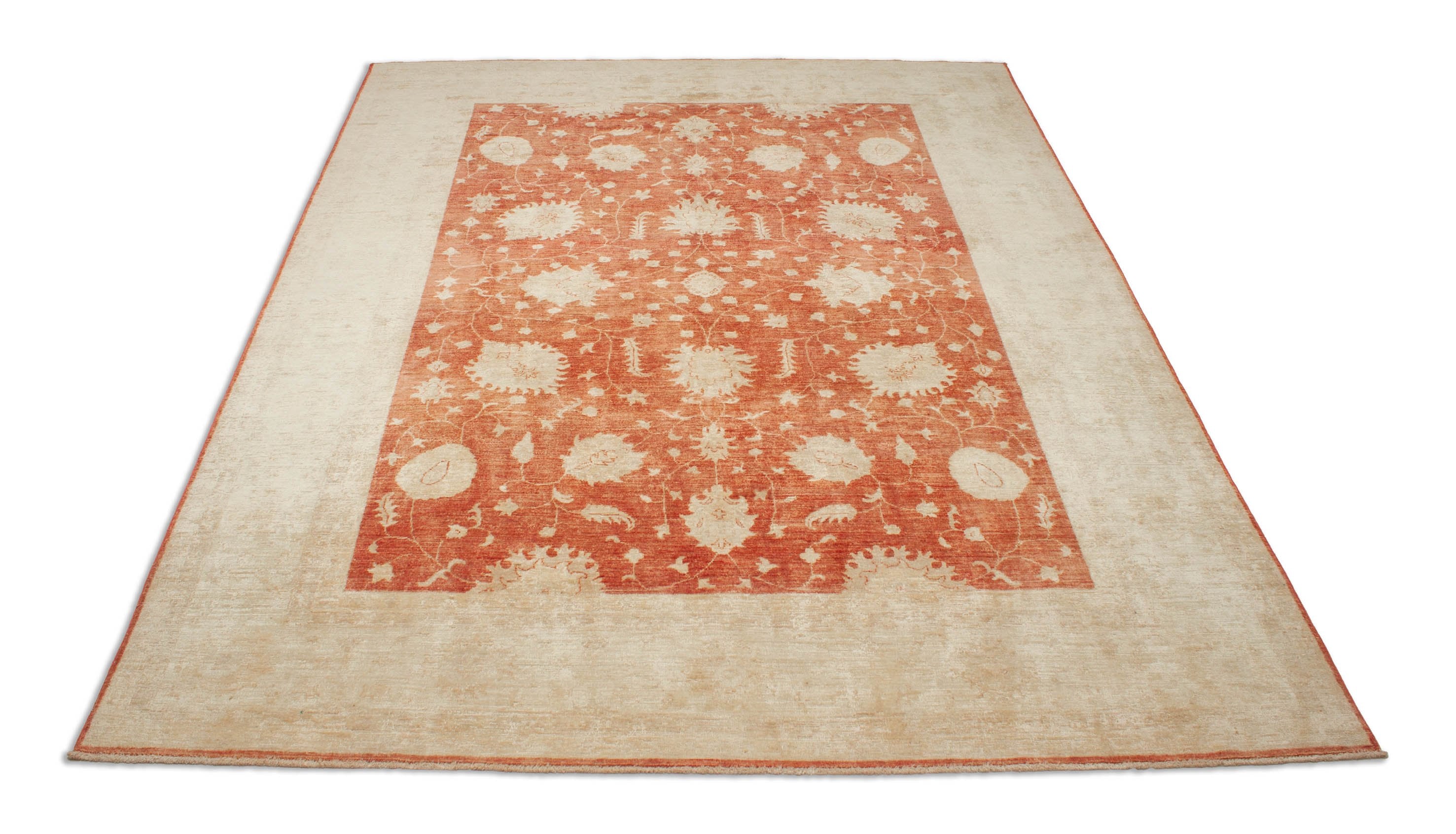 Eine Fotoaufnahme eines Farahan Teppichs.