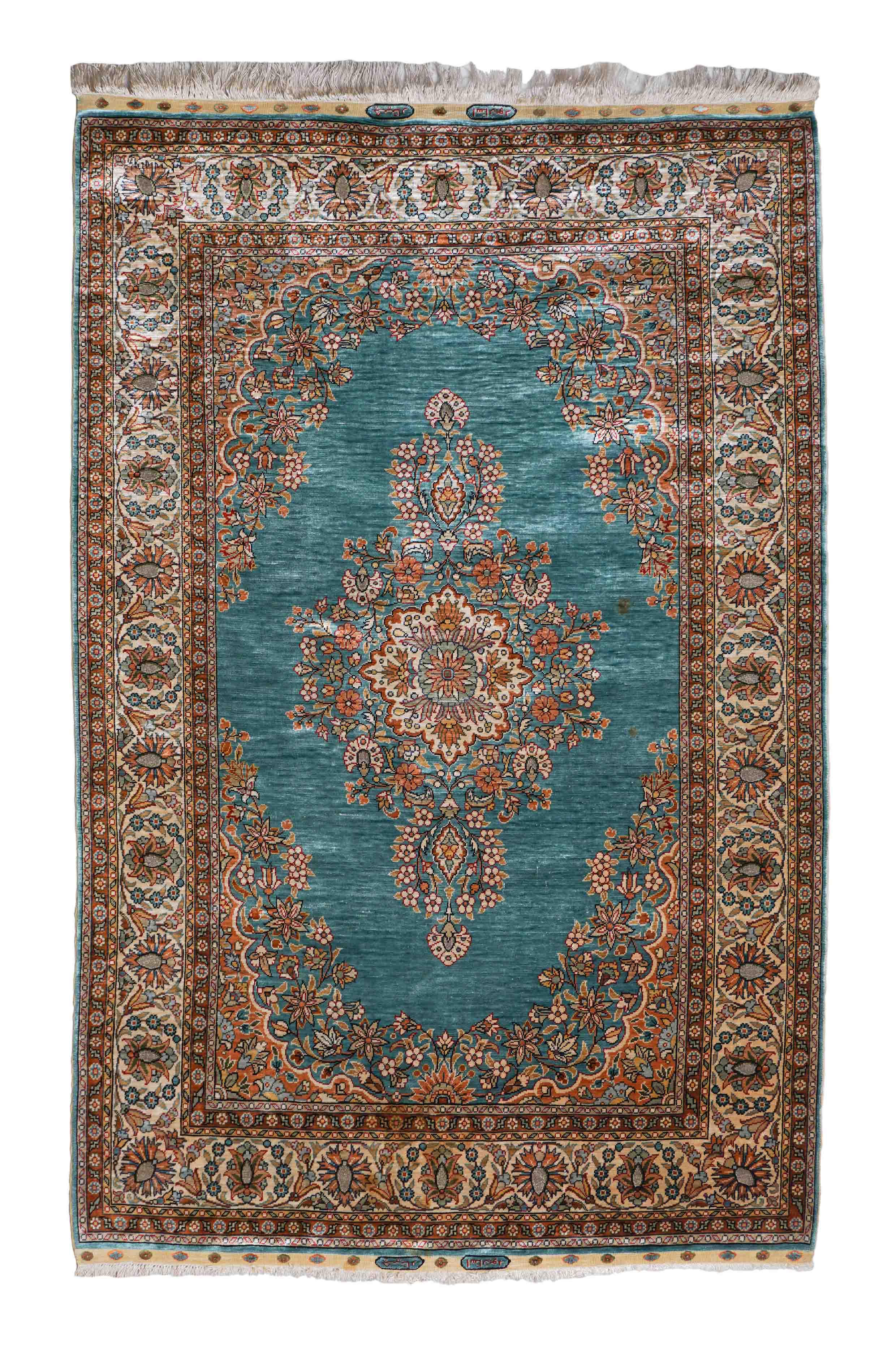 Hereke aus reiner Seide | 140 cm x 90 cm | Nr. 19162