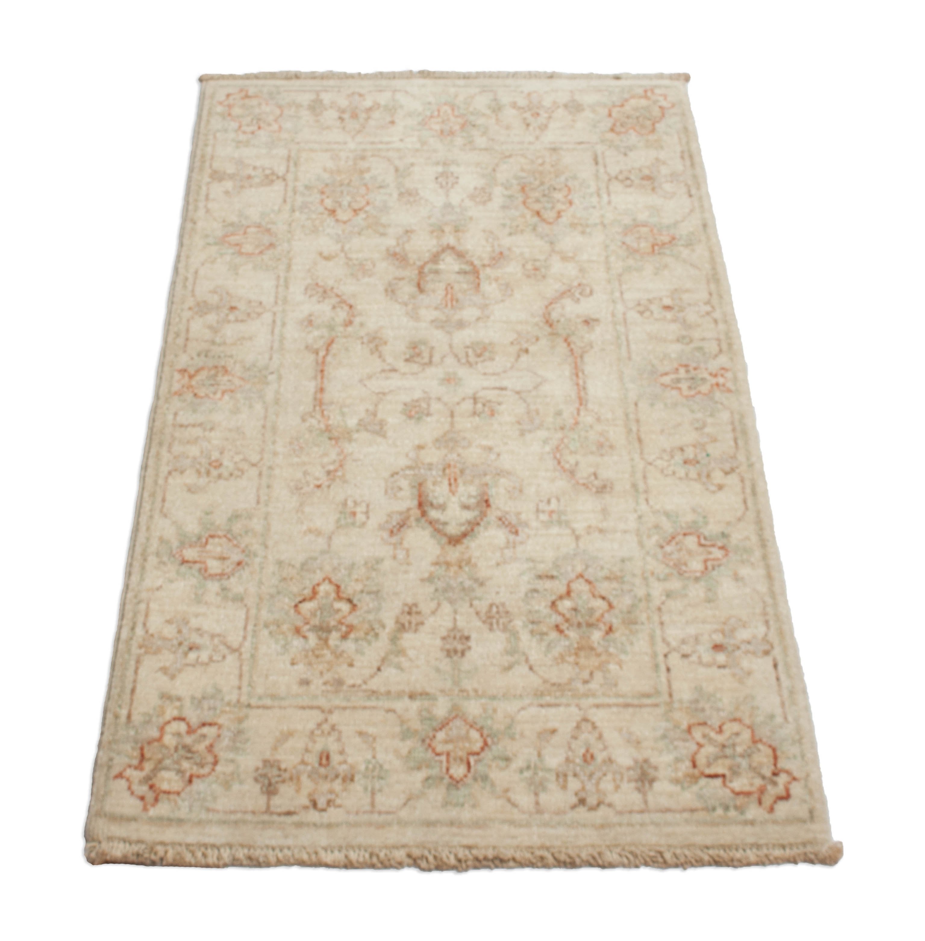 Eine Fotoaufnahme eines Farahan Teppichs.