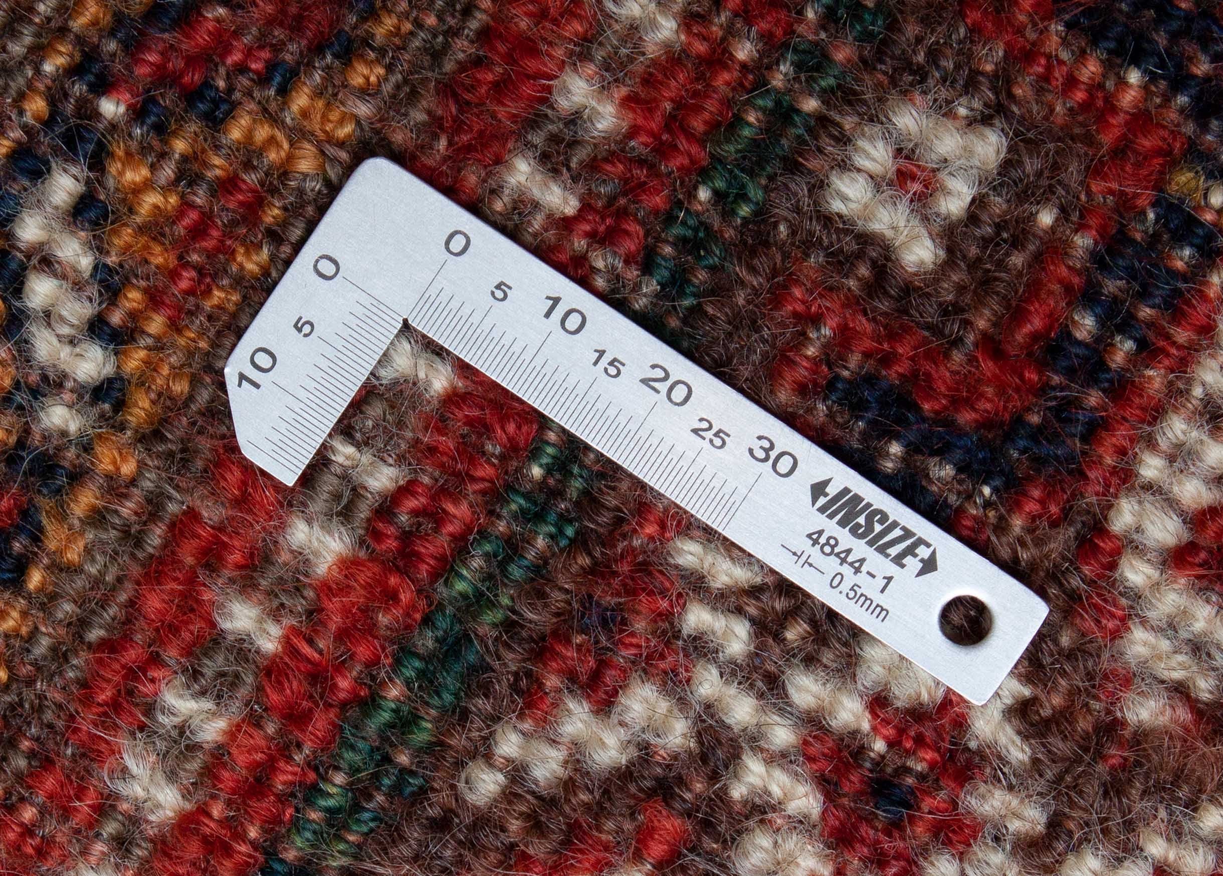 Eine Fotoaufnahme eines Ghasghai Teppichs.