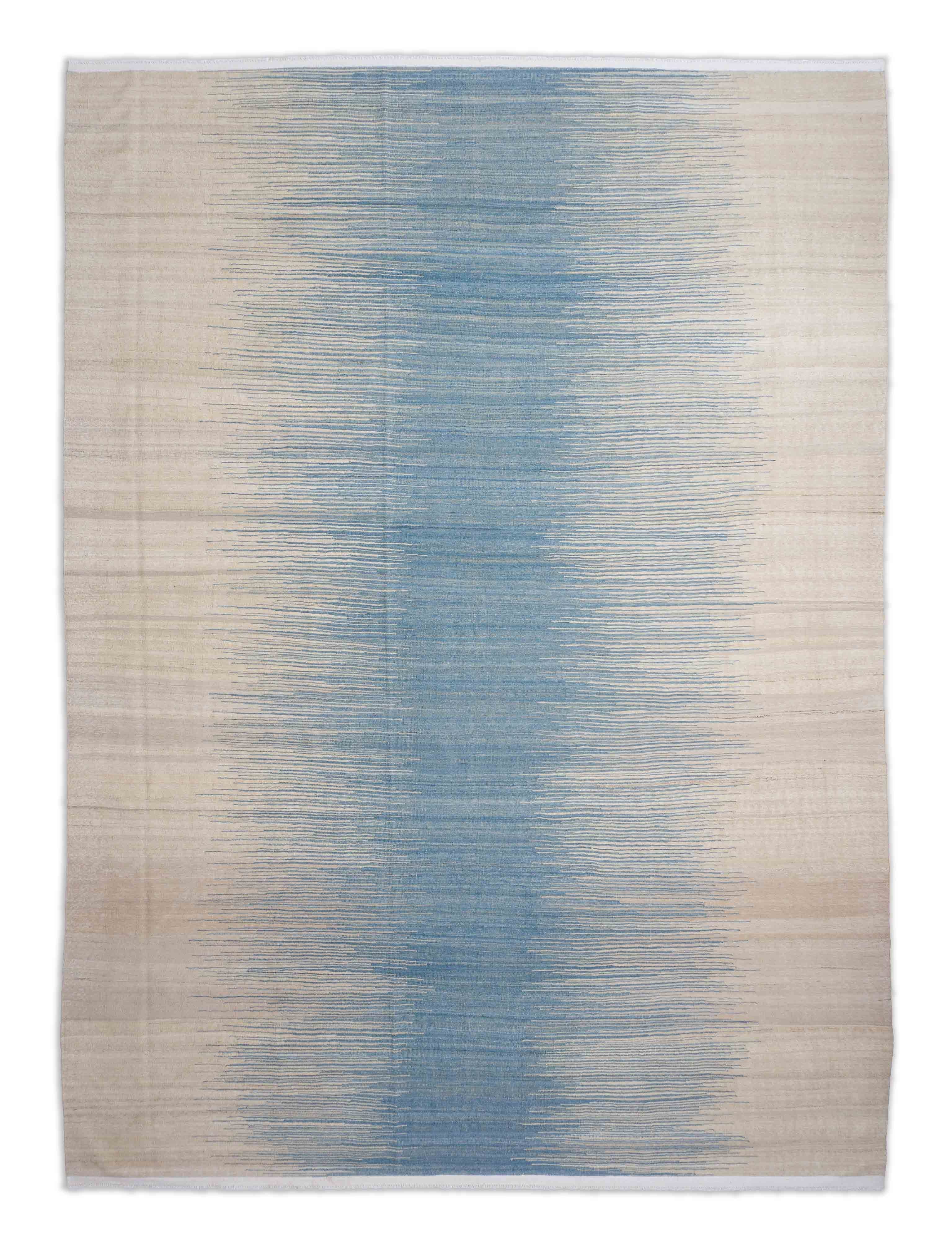 Eine Fotoaufnahme eines Kelim Teppichs.