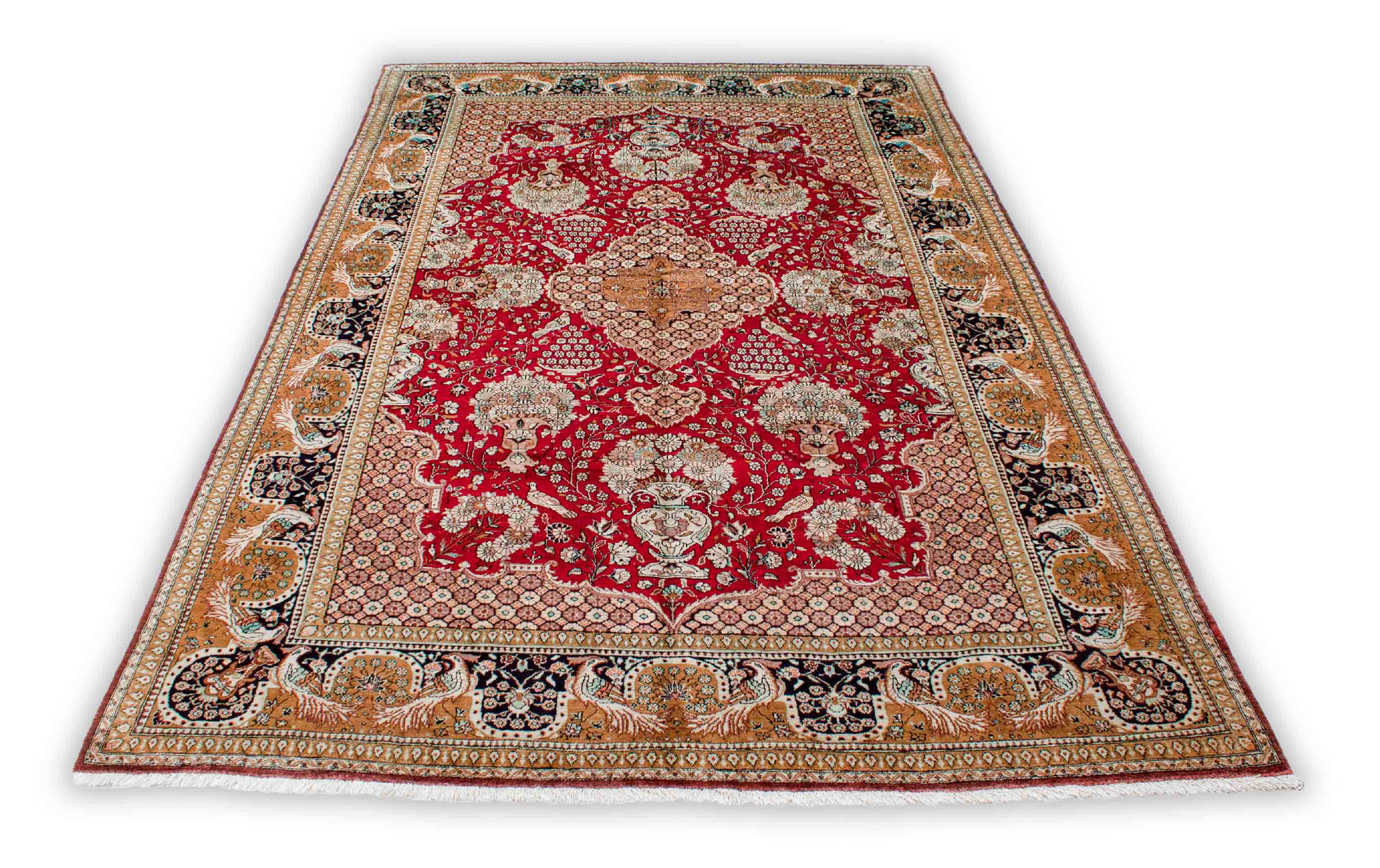 Ghom aus reiner Seide | 222 cm x 137 cm | Nr. 19395