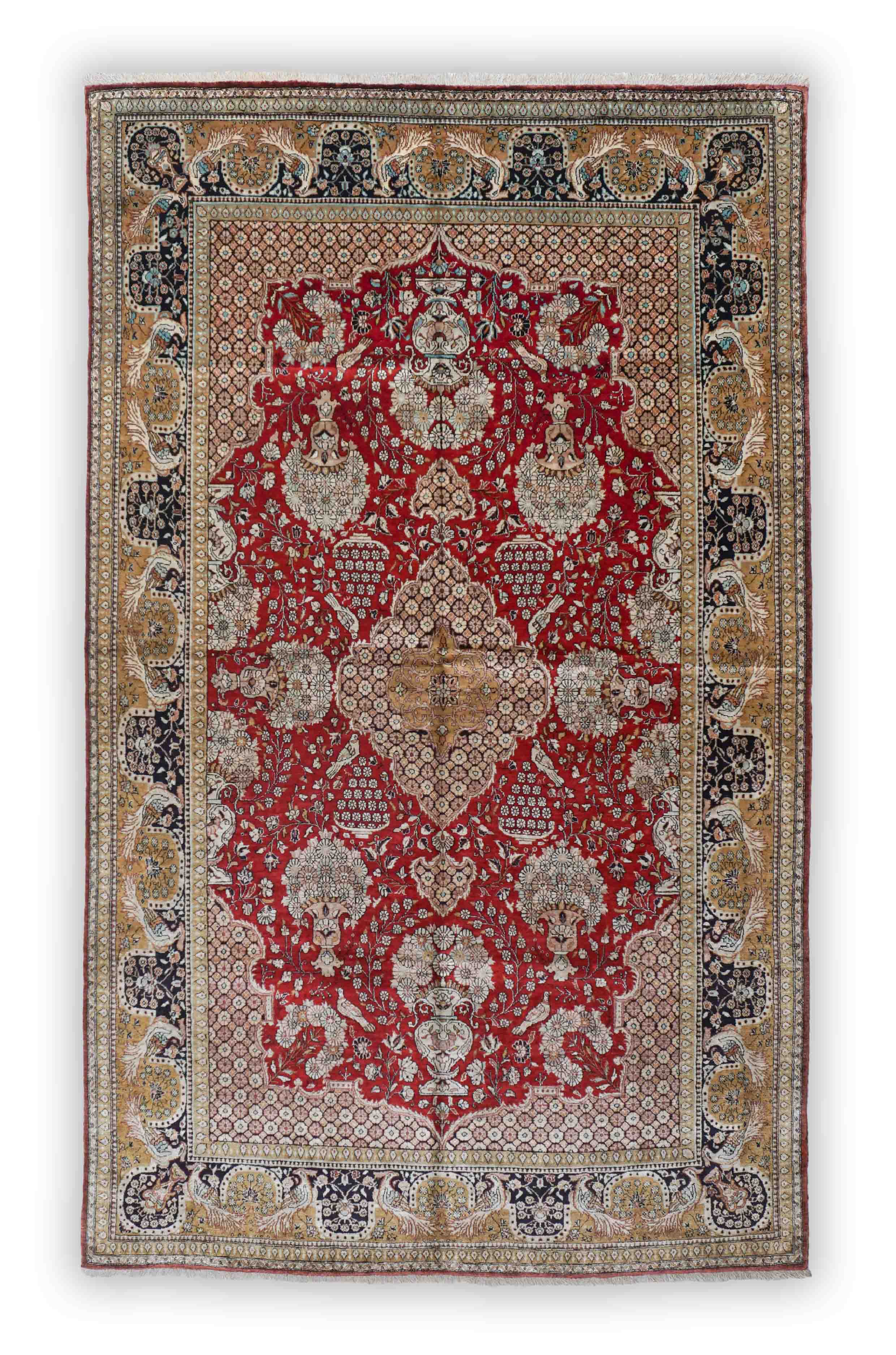 Ghom aus reiner Seide | 222 cm x 137 cm | Nr. 19395