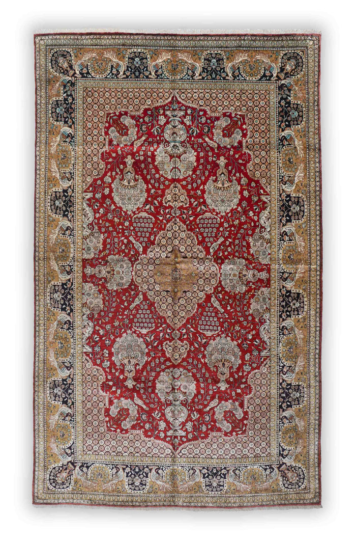 Ghom aus reiner Seide | 222 cm x 137 cm | Nr. 19395