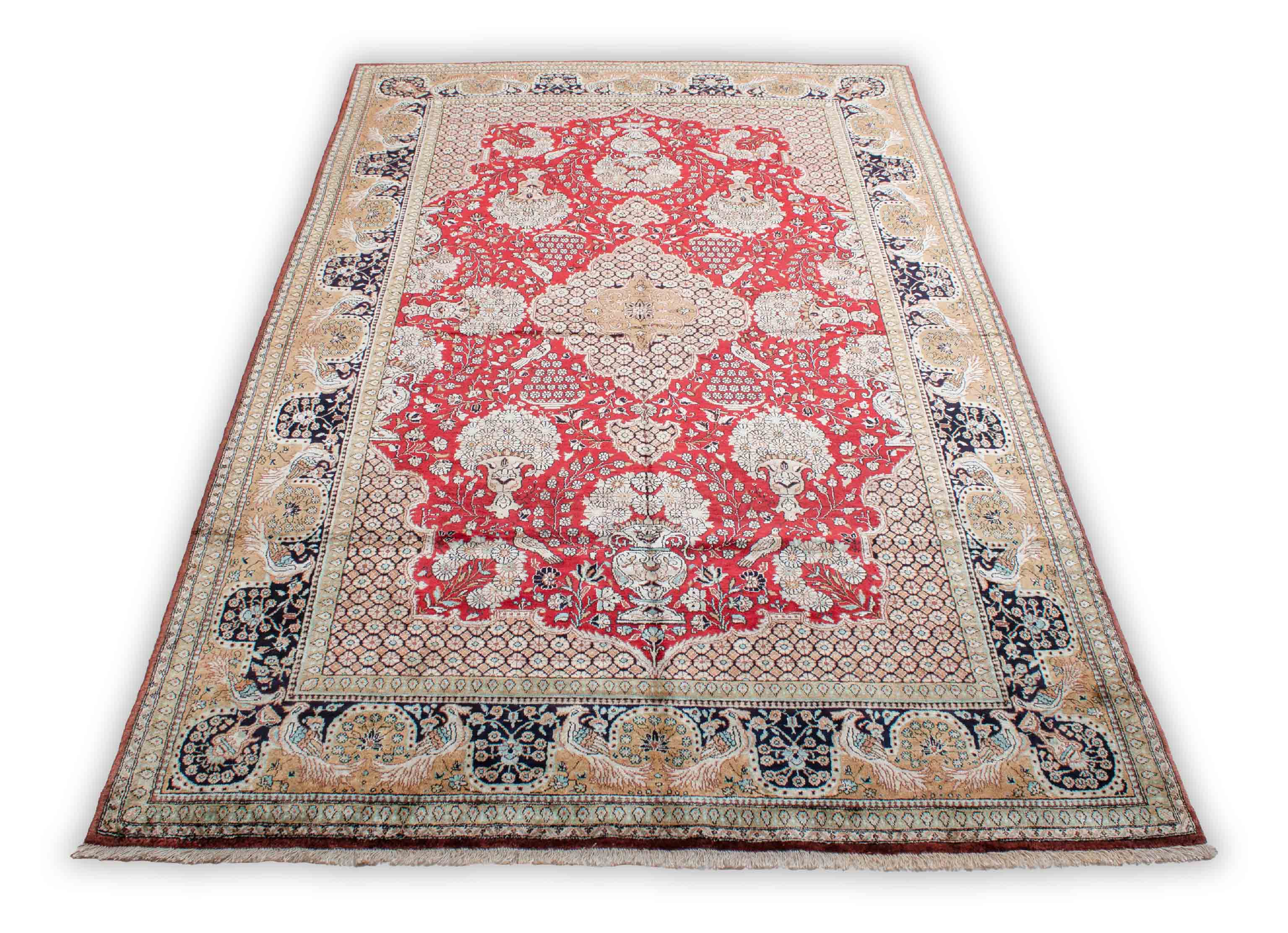 Ghom aus reiner Seide | 222 cm x 137 cm | Nr. 19395