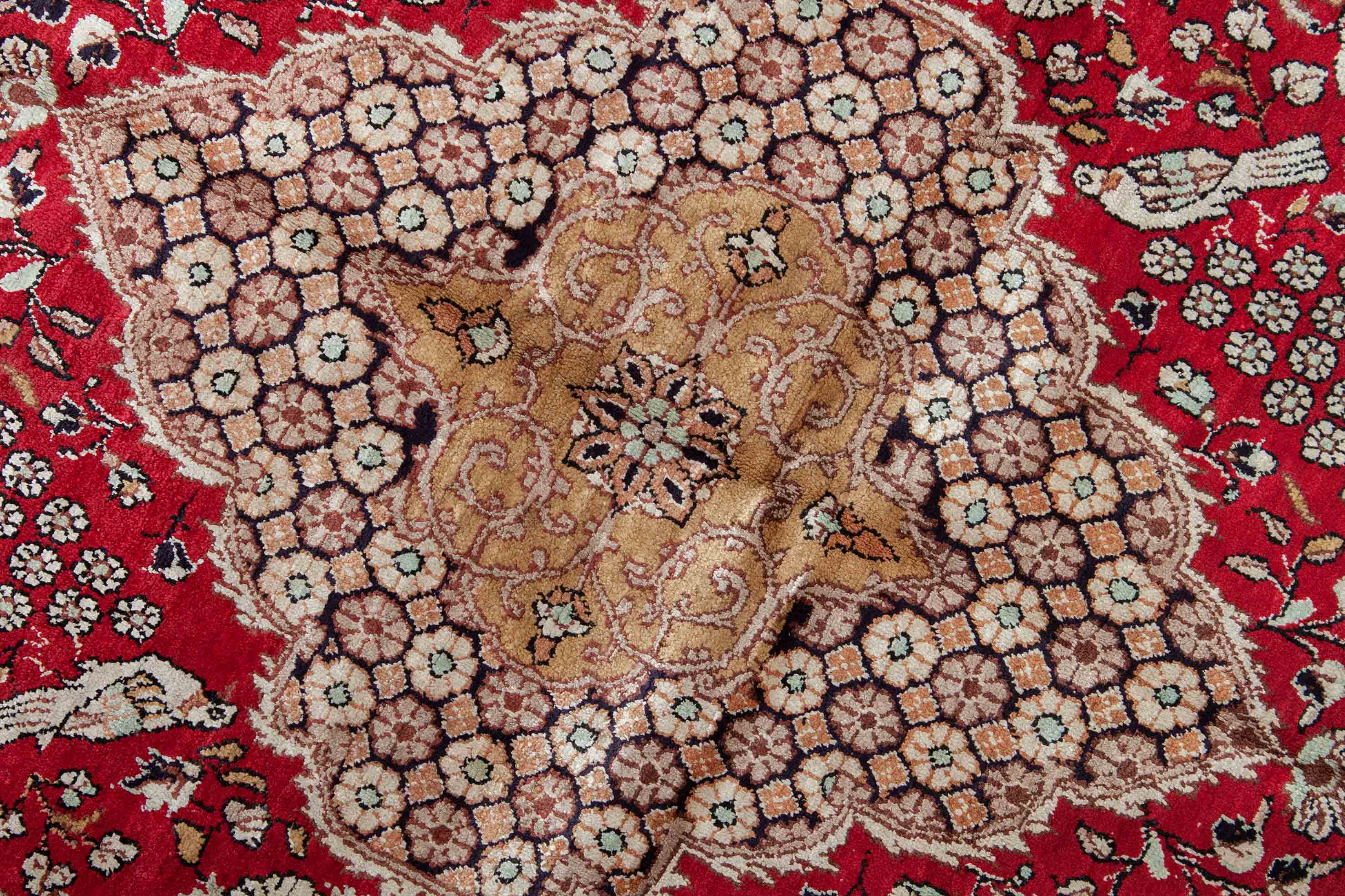 Ghom aus reiner Seide | 222 cm x 137 cm | Nr. 19395