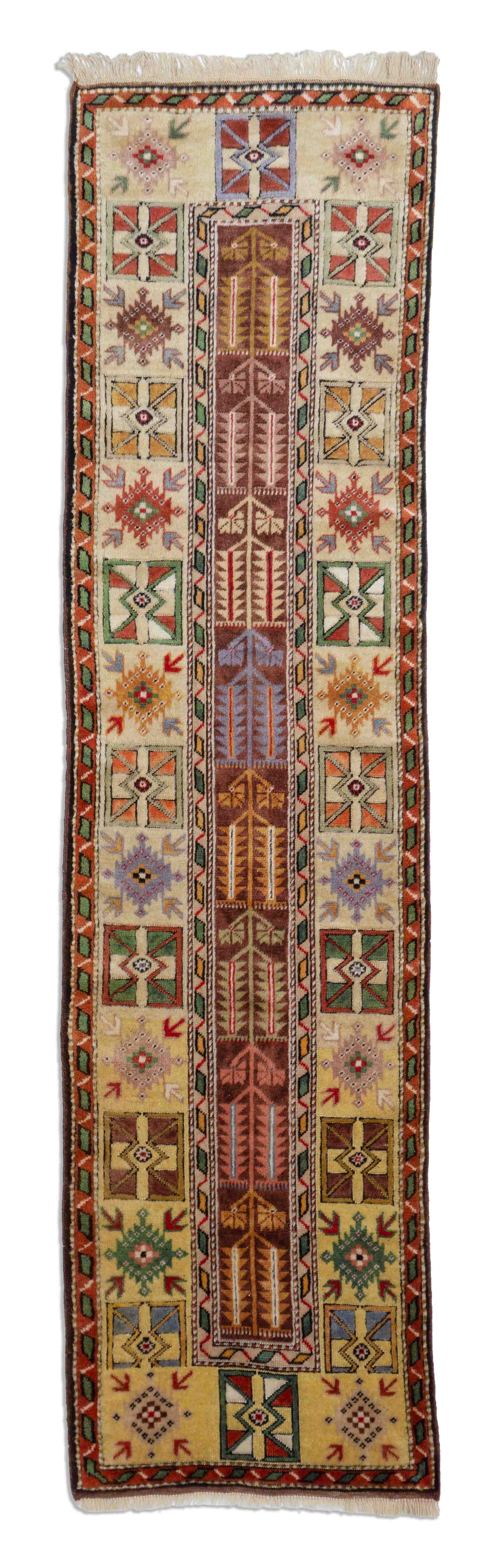 Eine Fotoaufnahme eines Türkischer Orientteppich Teppichs.