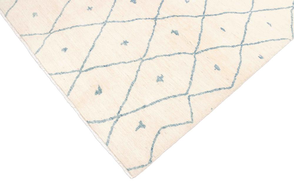 Beni Berber Teppich in Cremeweiß und 292 cm x 228 cm groß