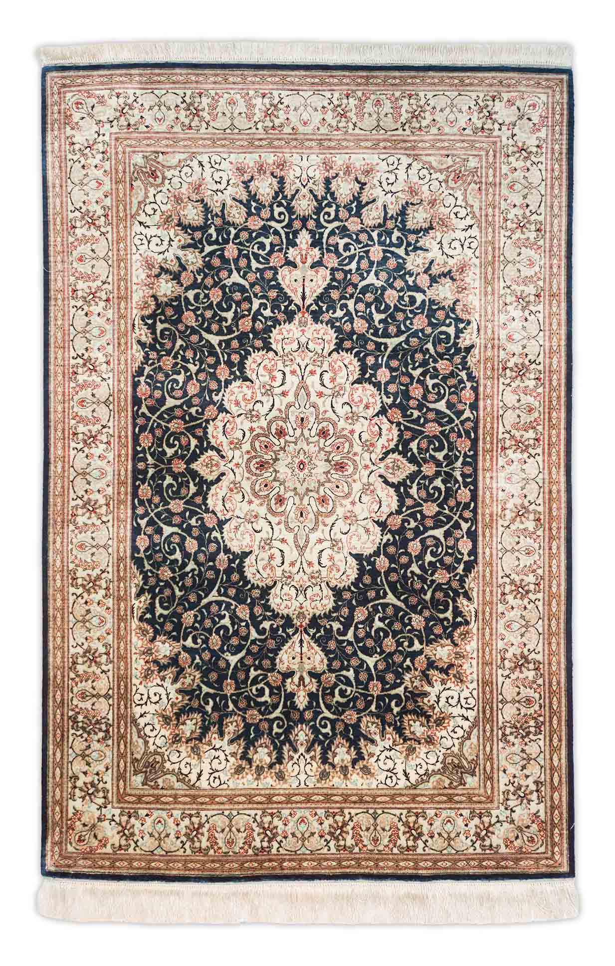 Ghom aus reiner Seide | 154 cm x 100 cm | Nr. 20690