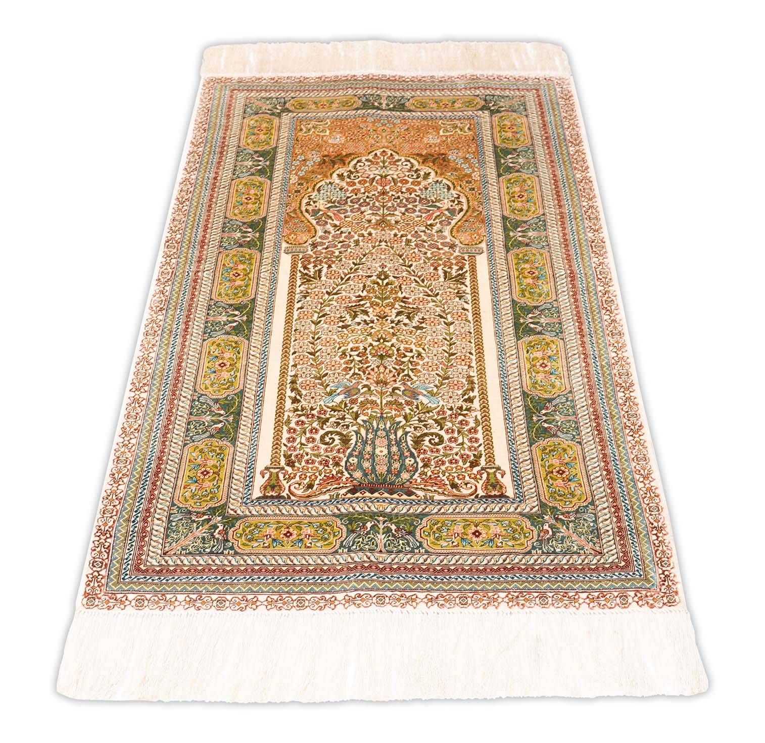 Chinesischer Hereke aus reiner Seide | 139 cm x 69 cm | Nr. 20711