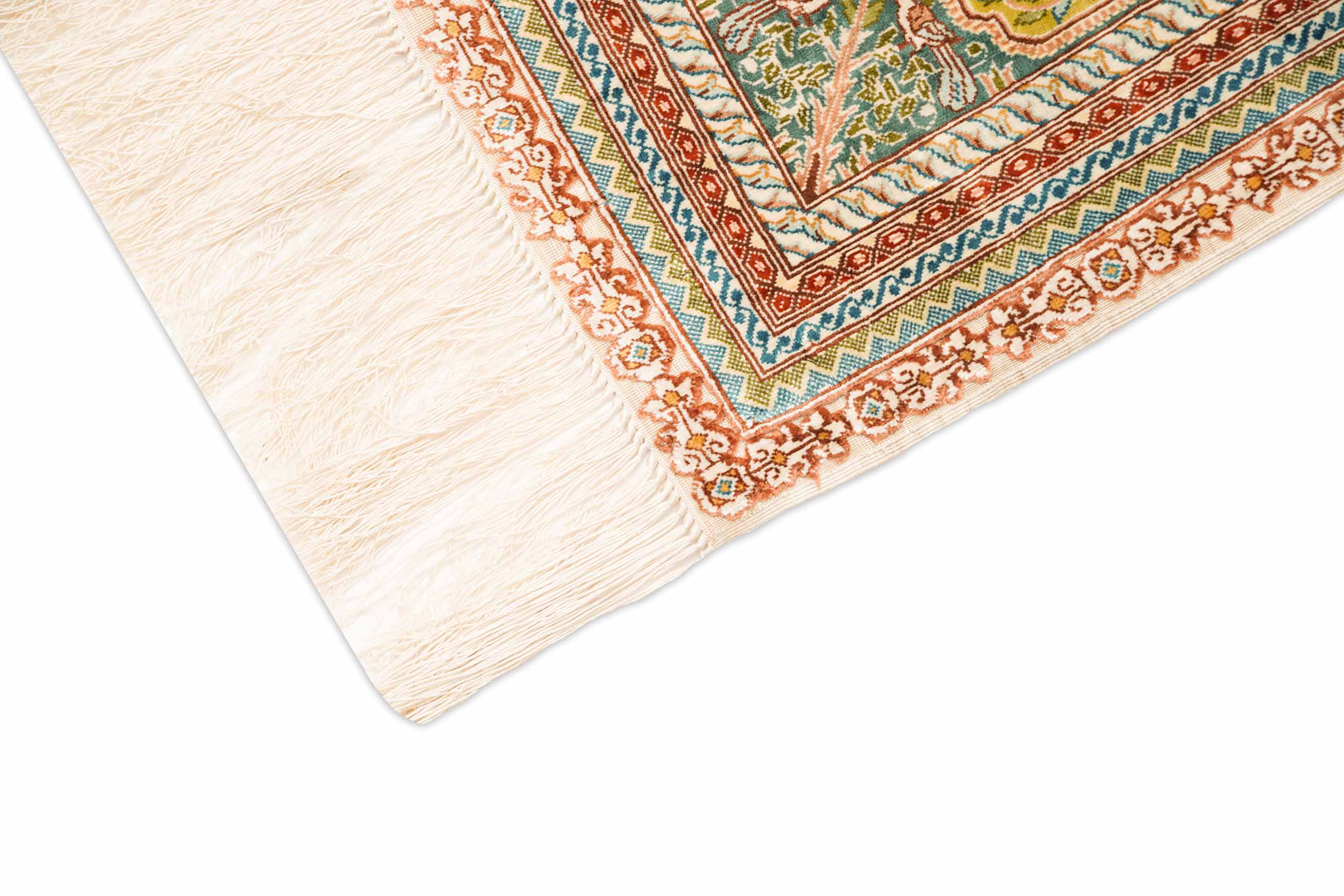 Chinesischer Hereke aus reiner Seide | 139 cm x 69 cm | Nr. 20711