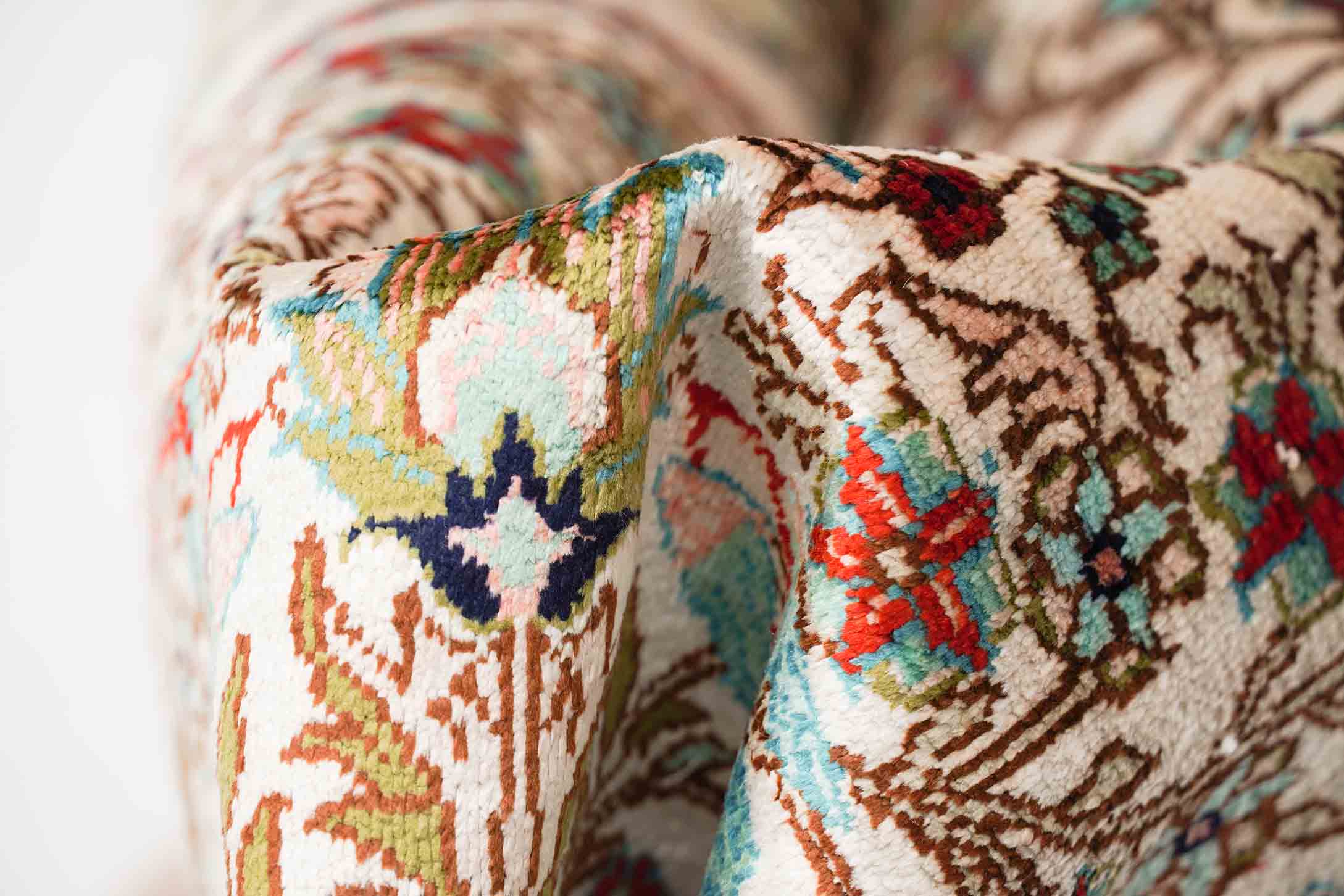 Chinesischer Hereke aus reiner Seide | 90 cm x 60 cm | Nr. 20721