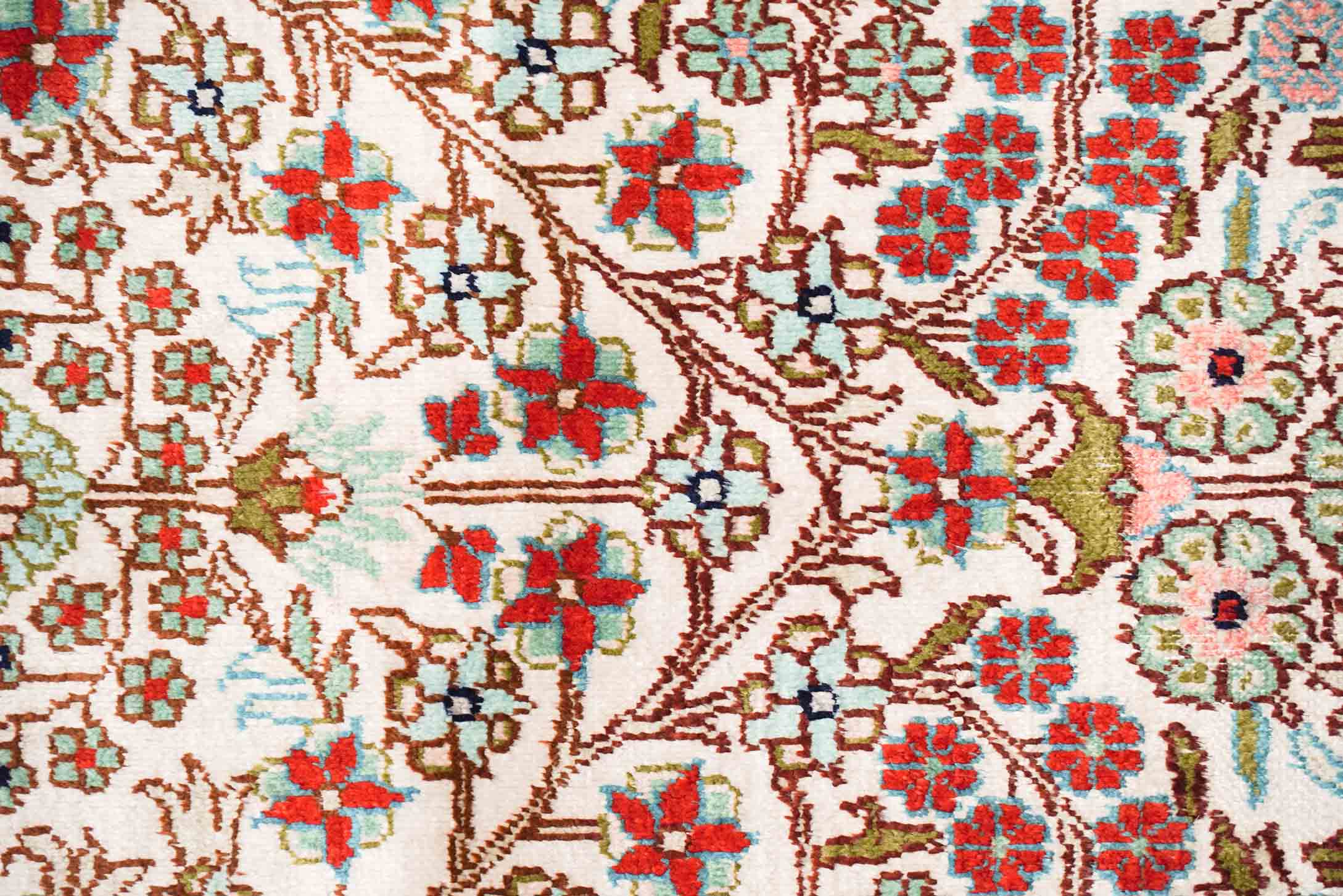 Chinesischer Hereke aus reiner Seide | 90 cm x 60 cm | Nr. 20721