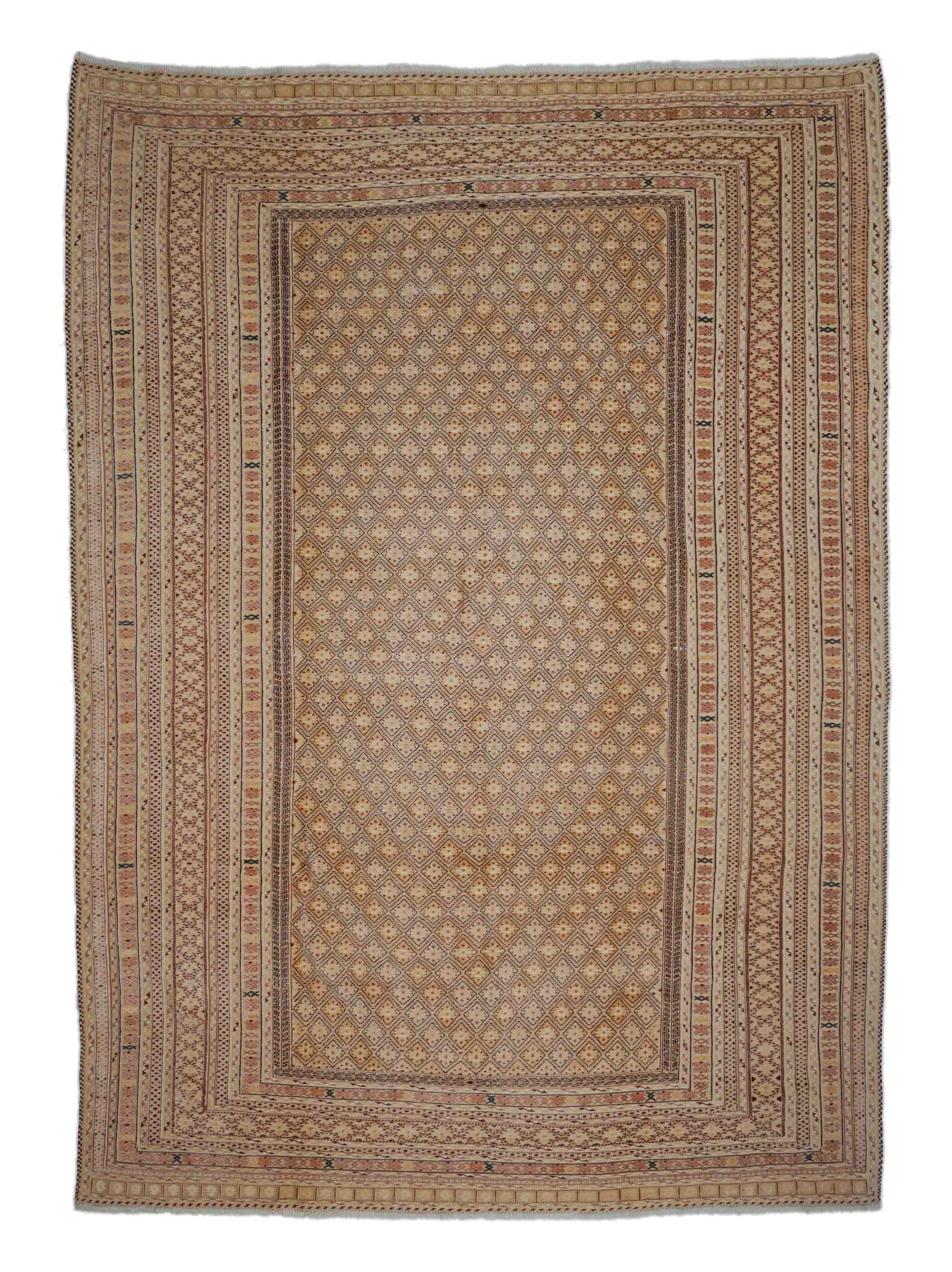 Eine Fotoaufnahme eines Nakhunak Teppichs.