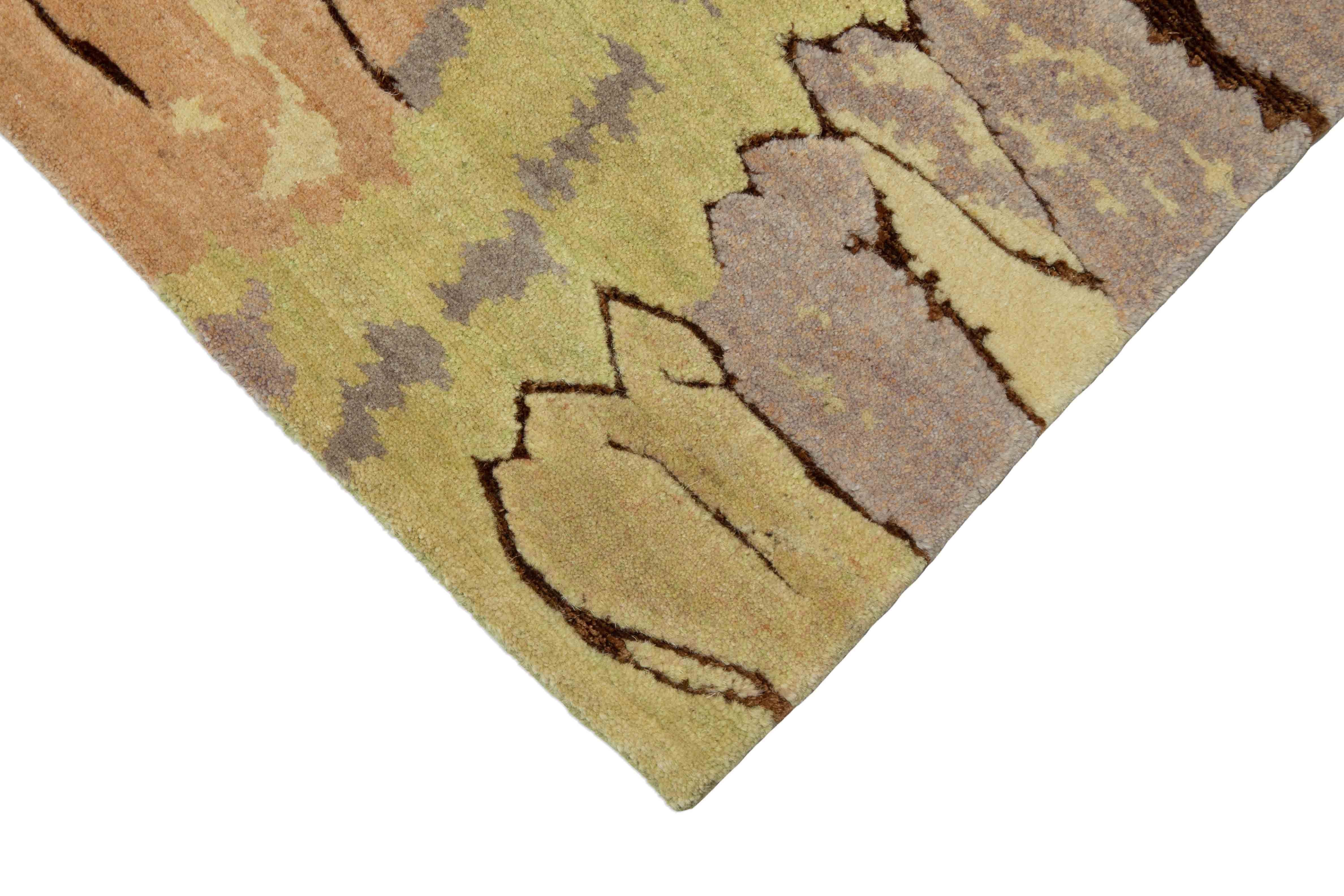 Eine Fotoaufnahme eines Nepal Teppich Teppichs.