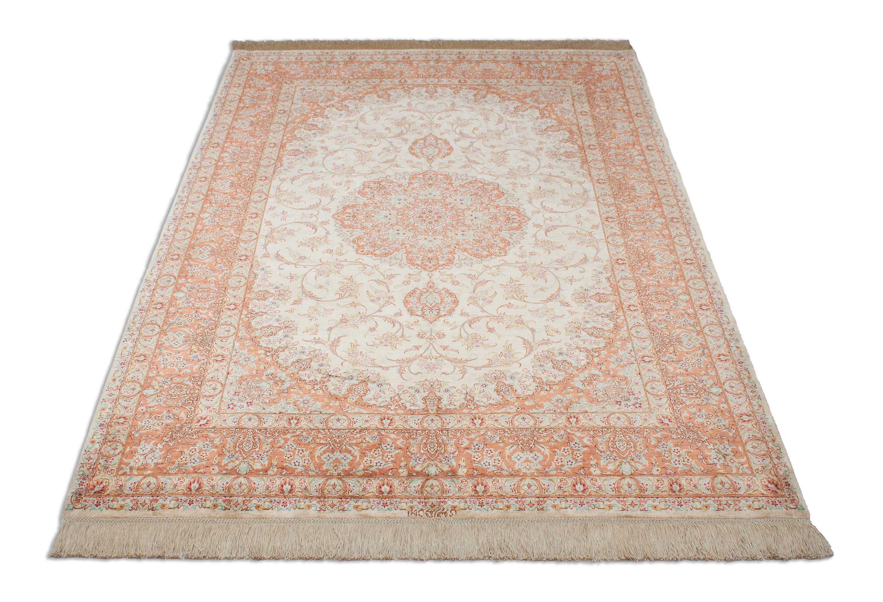 Ghom aus reiner Seide | 196 cm x 133 cm | Nr. 251504