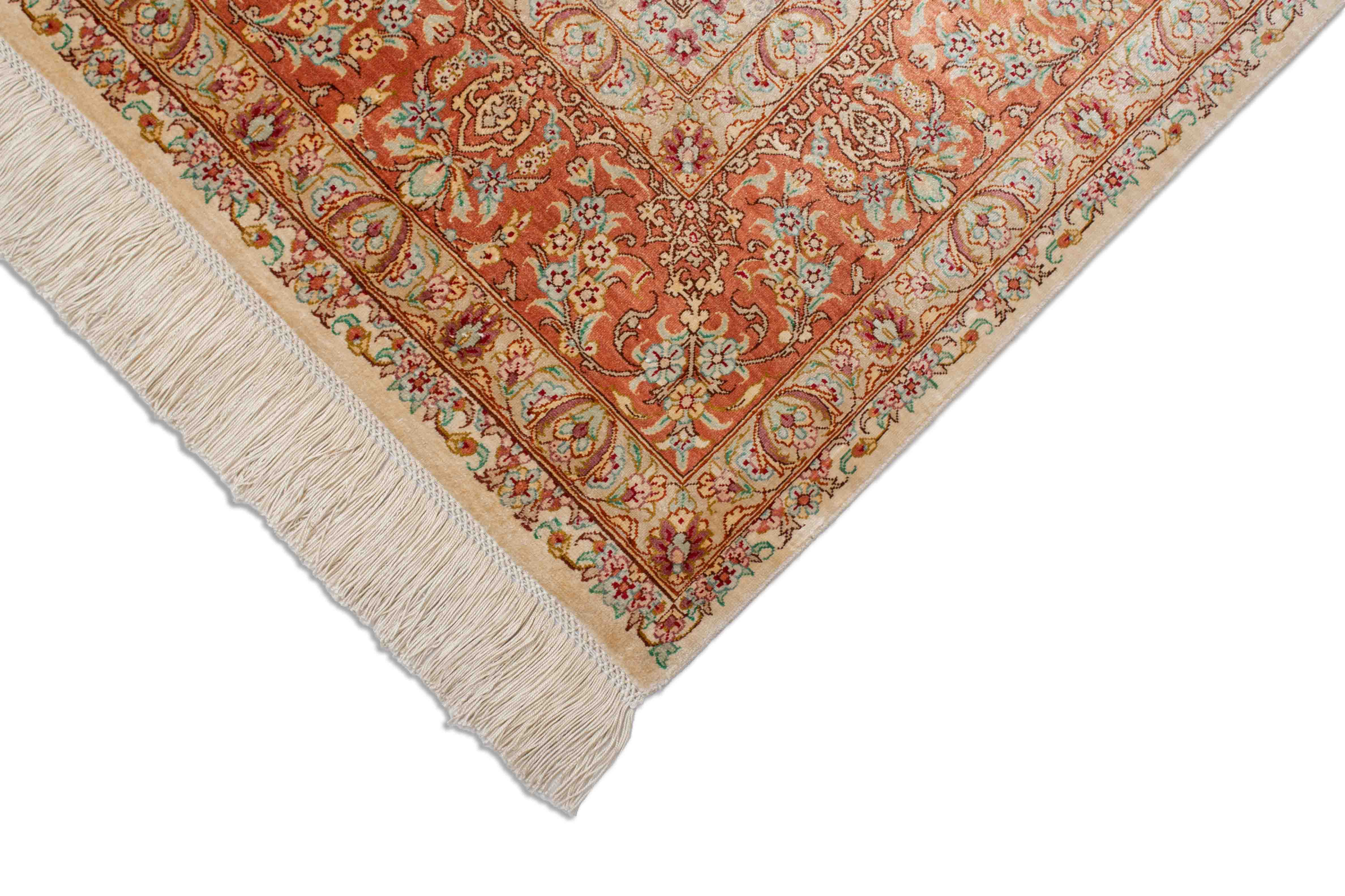 Ghom aus reiner Seide | 196 cm x 133 cm | Nr. 251504