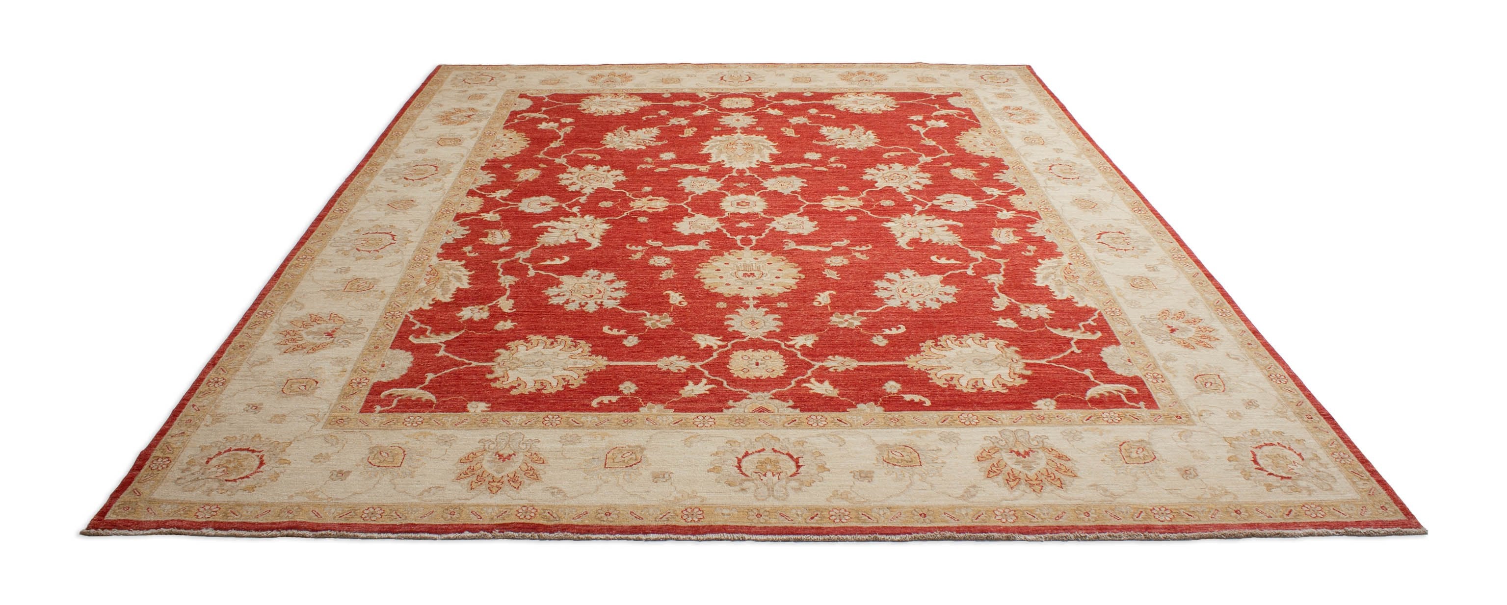 Eine Fotoaufnahme eines Ziegler Teppichs.