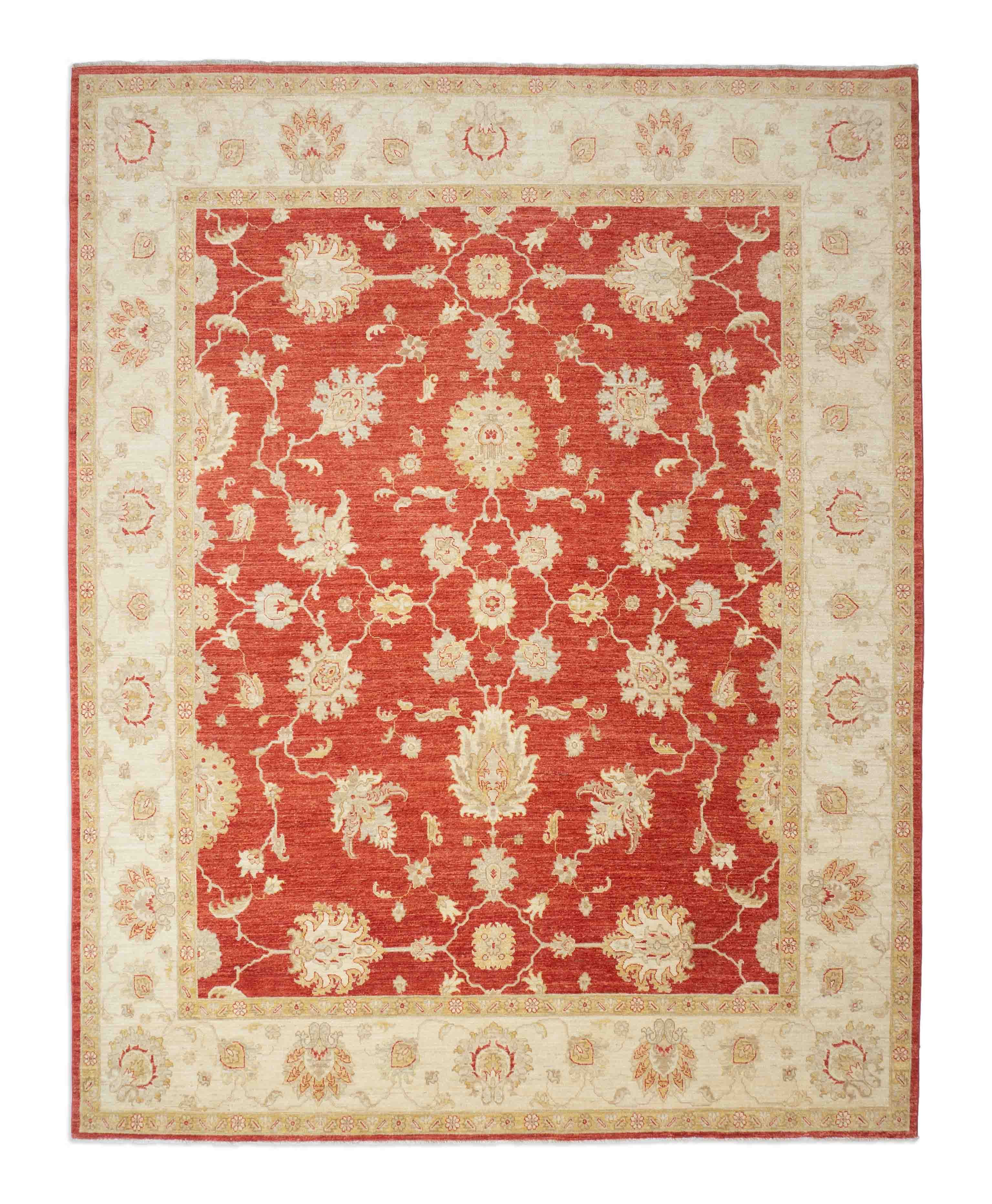 Eine Fotoaufnahme eines Ziegler Teppichs.