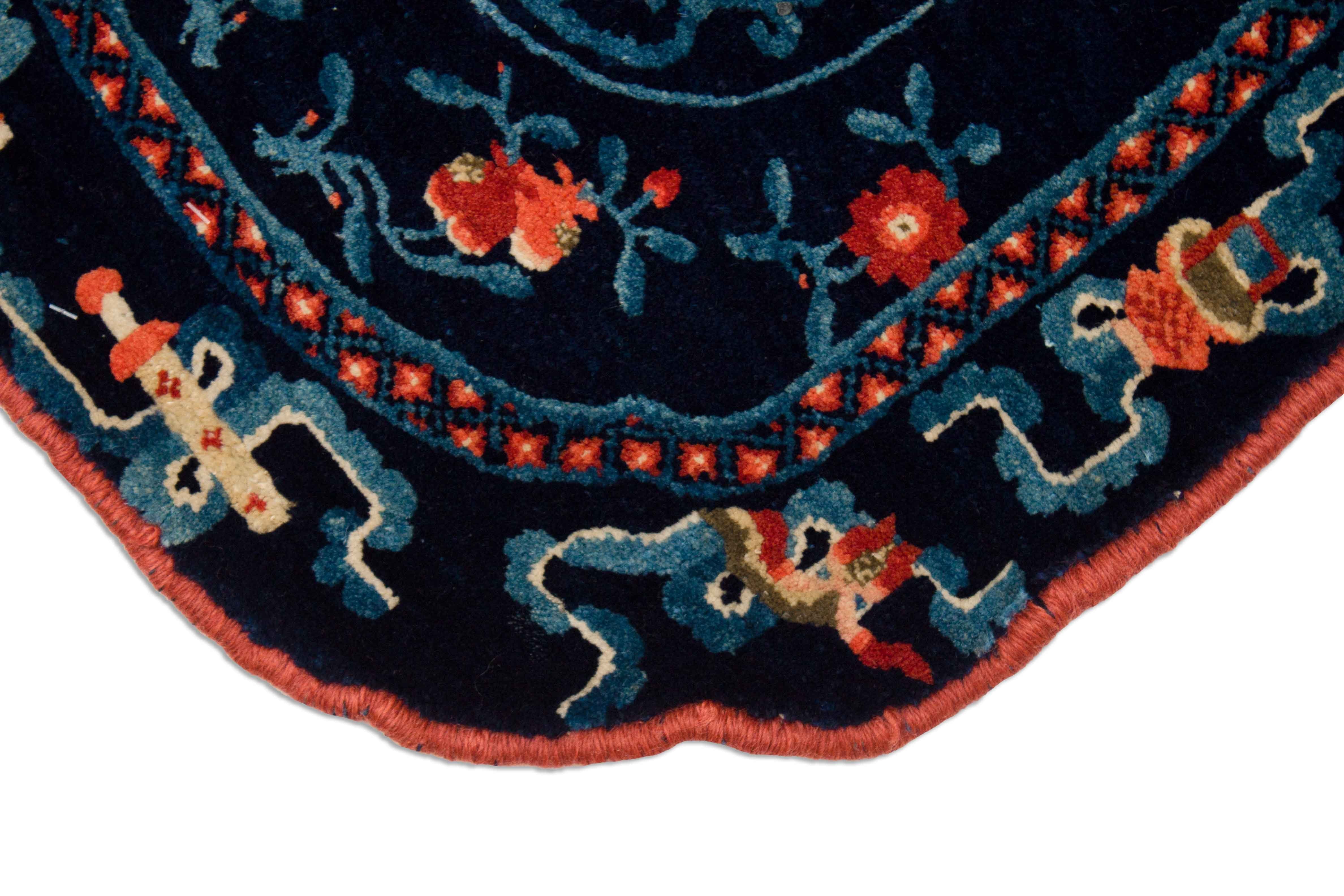 Eine Fotoaufnahme eines Sattelbezug Teppichs.