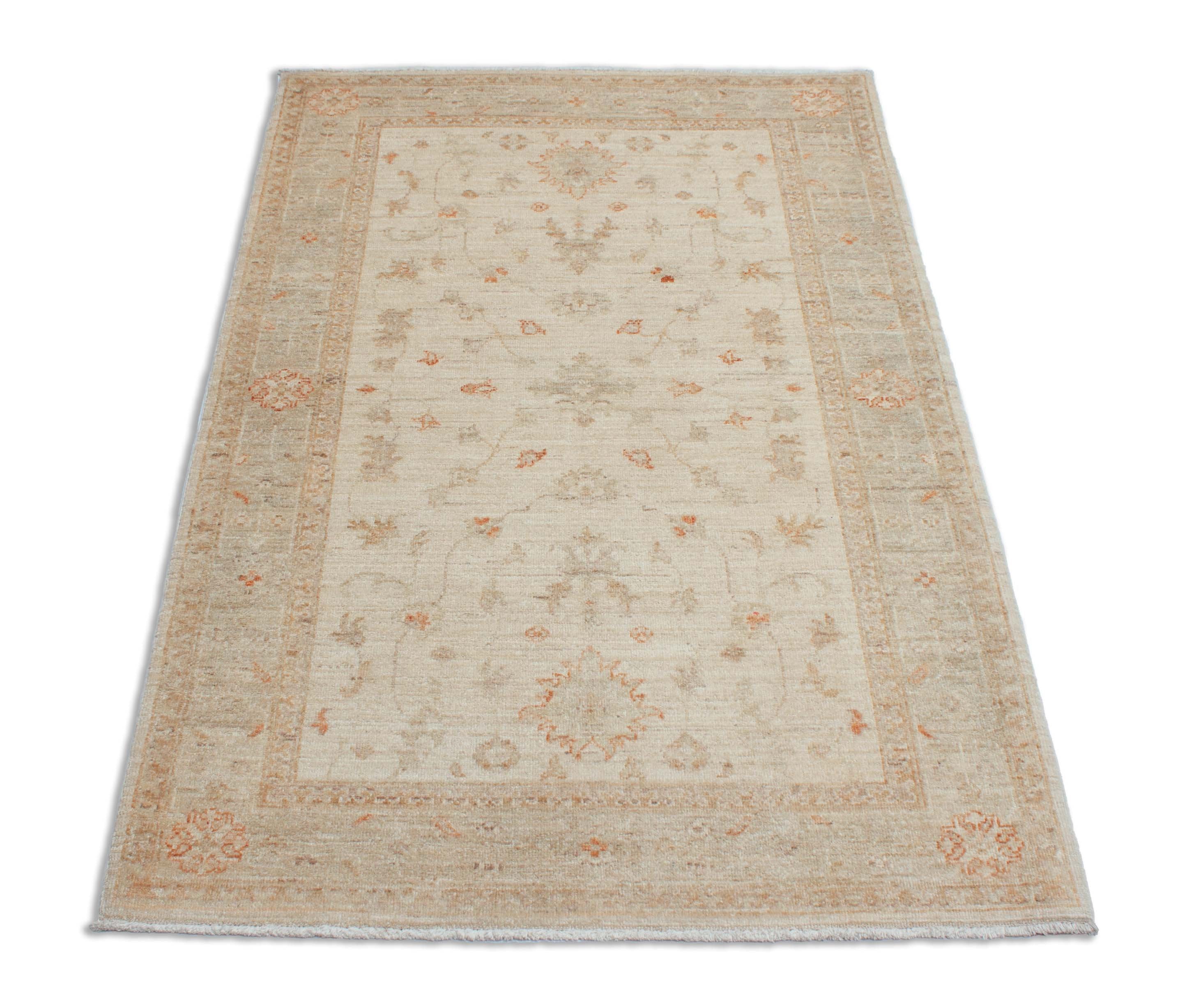 Eine Fotoaufnahme eines Farahan Teppichs.