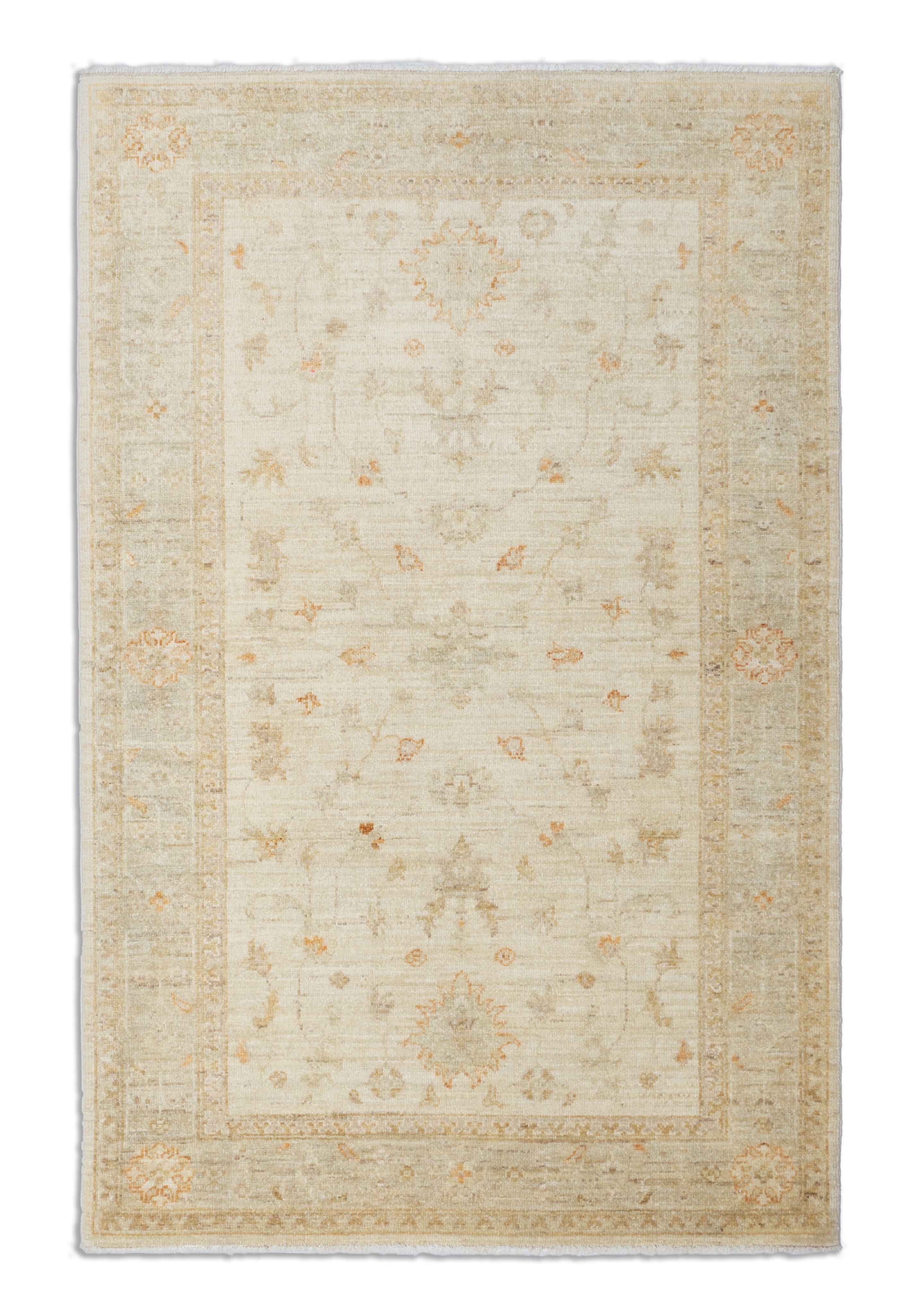 Eine Fotoaufnahme eines Farahan Teppichs.