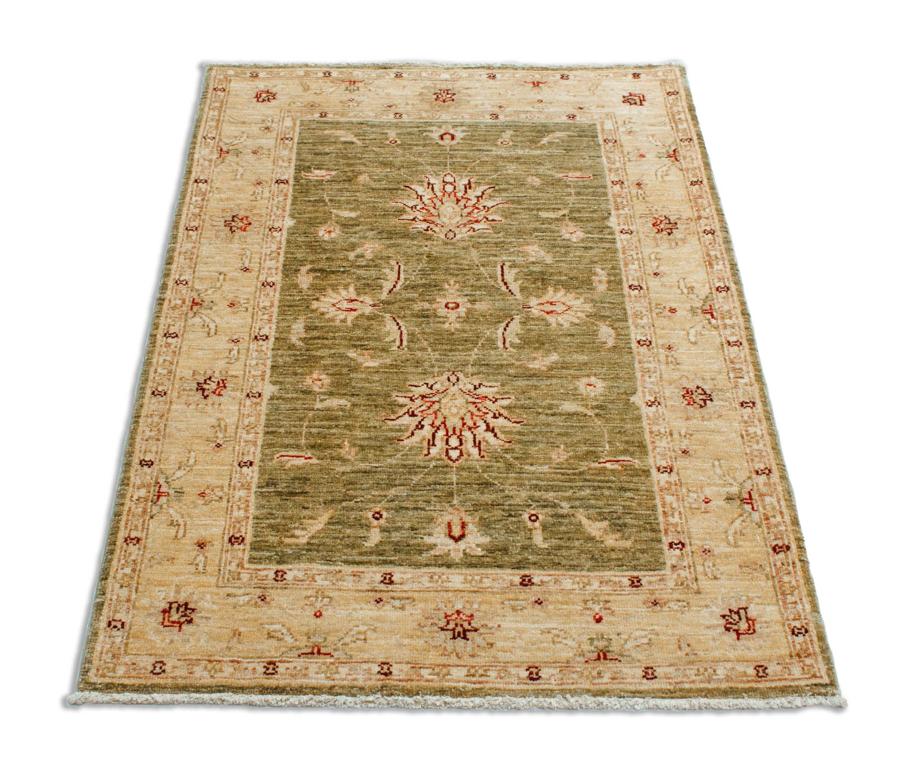 Eine Fotoaufnahme eines Farahan Teppichs.