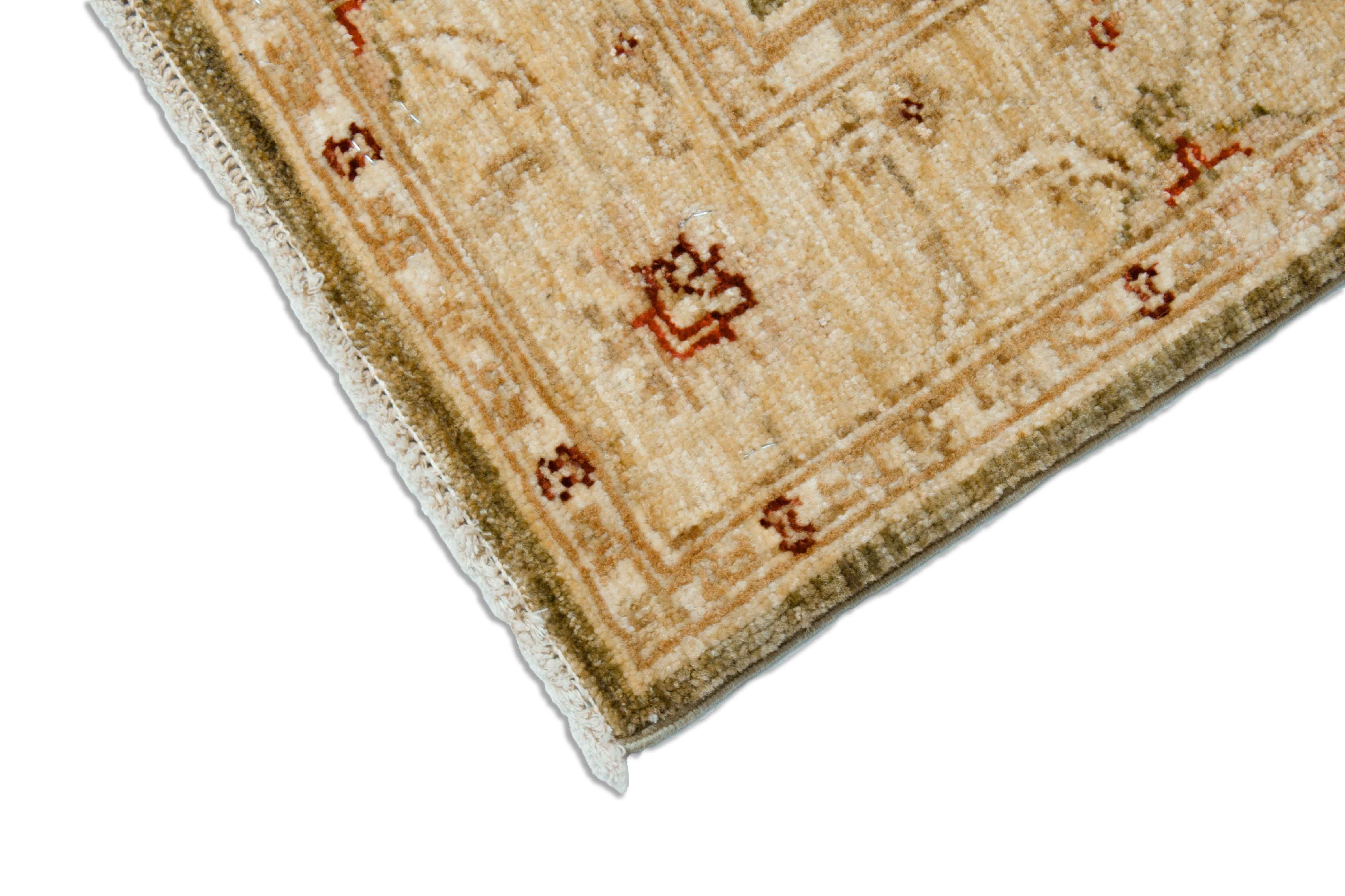 Eine Fotoaufnahme eines Farahan Teppichs.