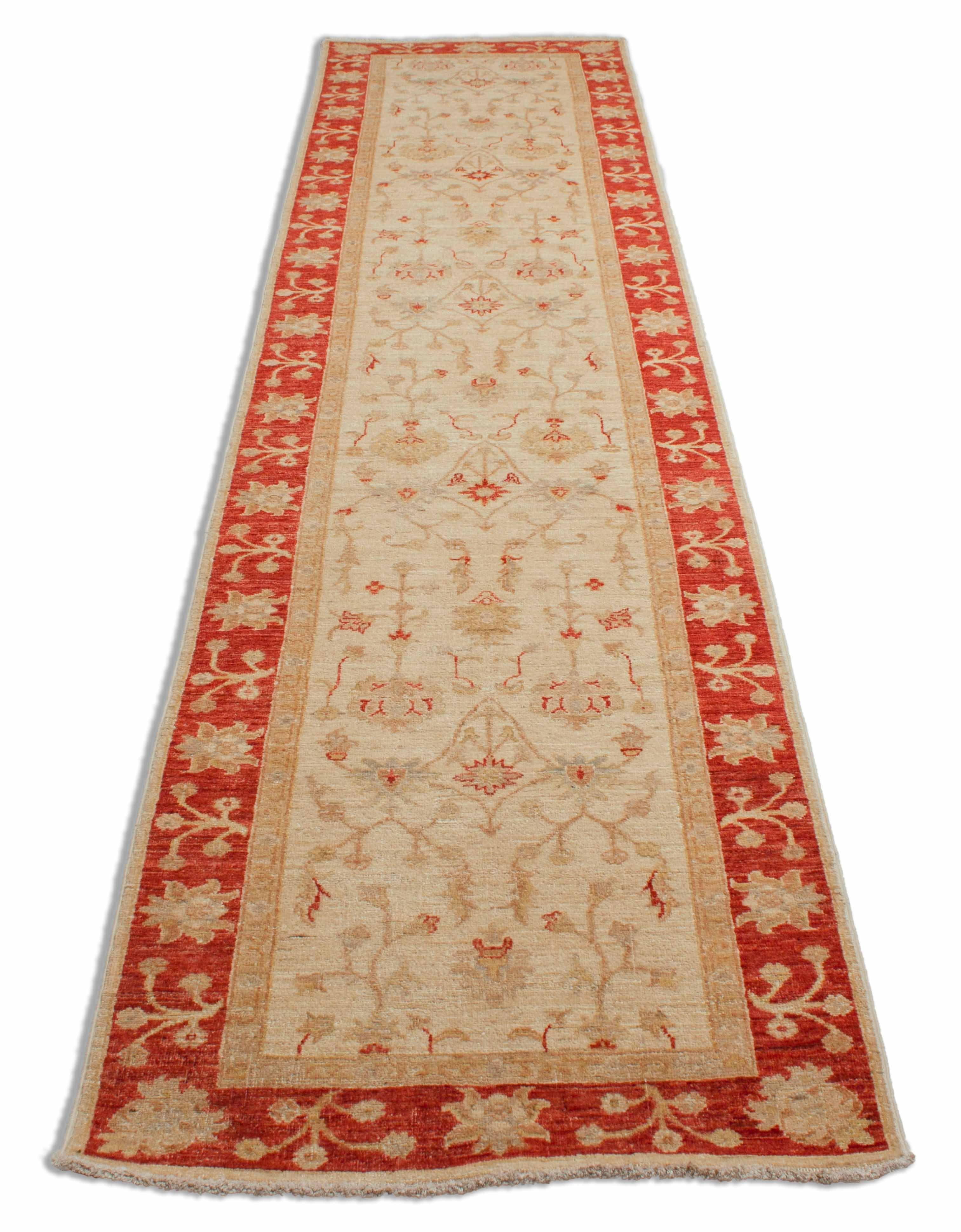 Eine Fotoaufnahme eines Farahan Teppichs.