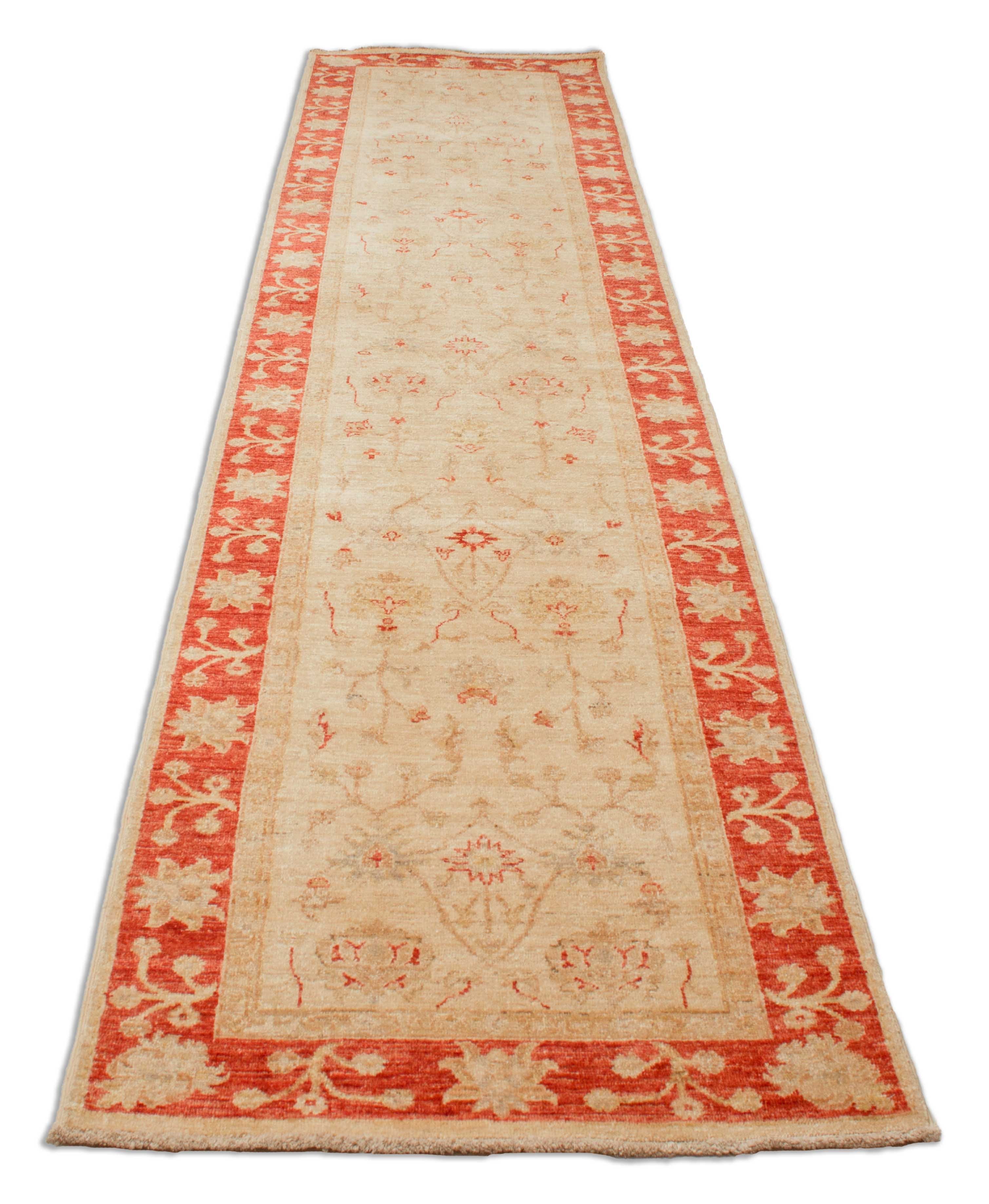 Eine Fotoaufnahme eines Farahan Teppichs.