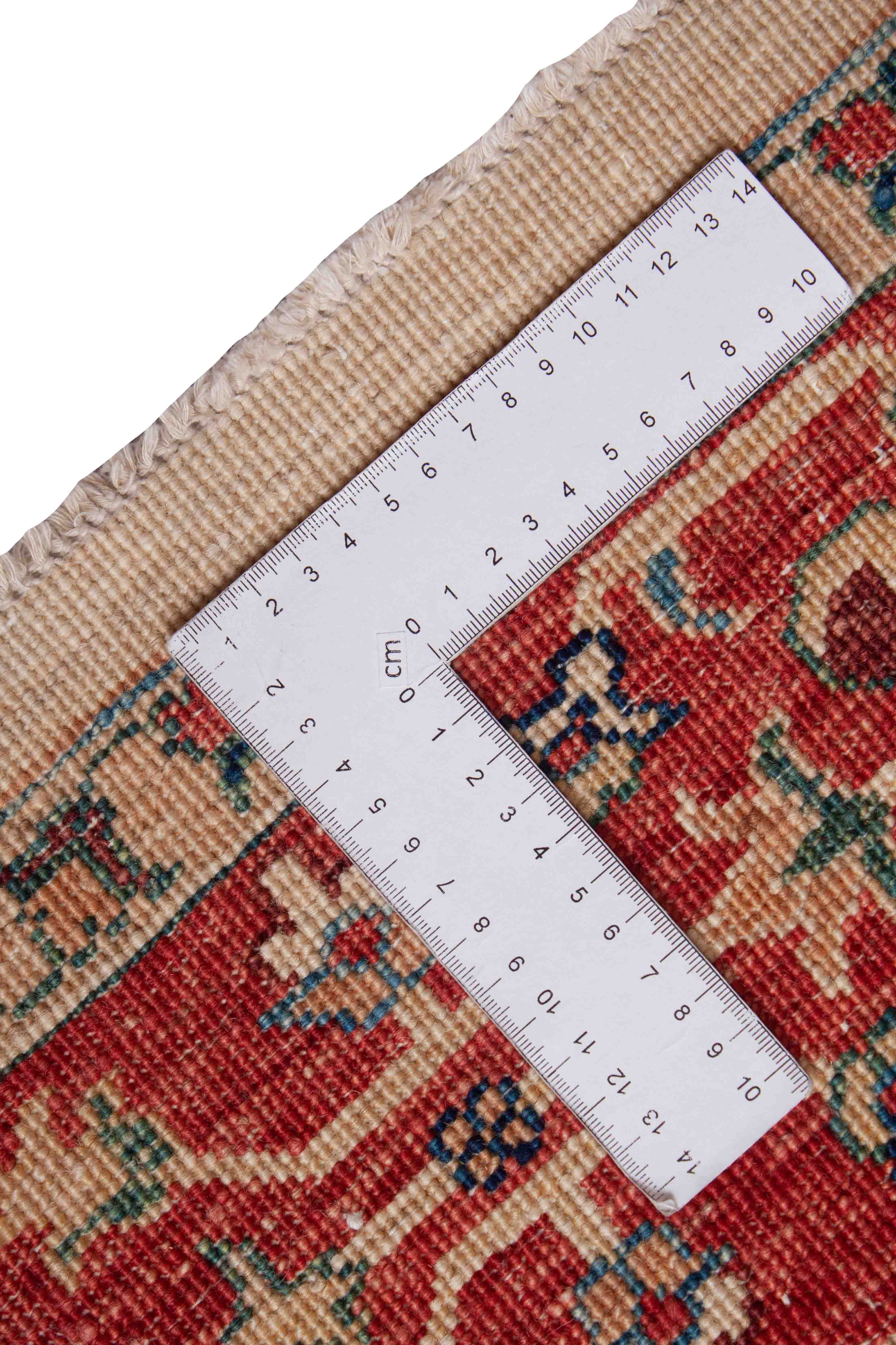 Eine Fotoaufnahme eines Bakhtiari Feldermuster Teppich Teppichs.