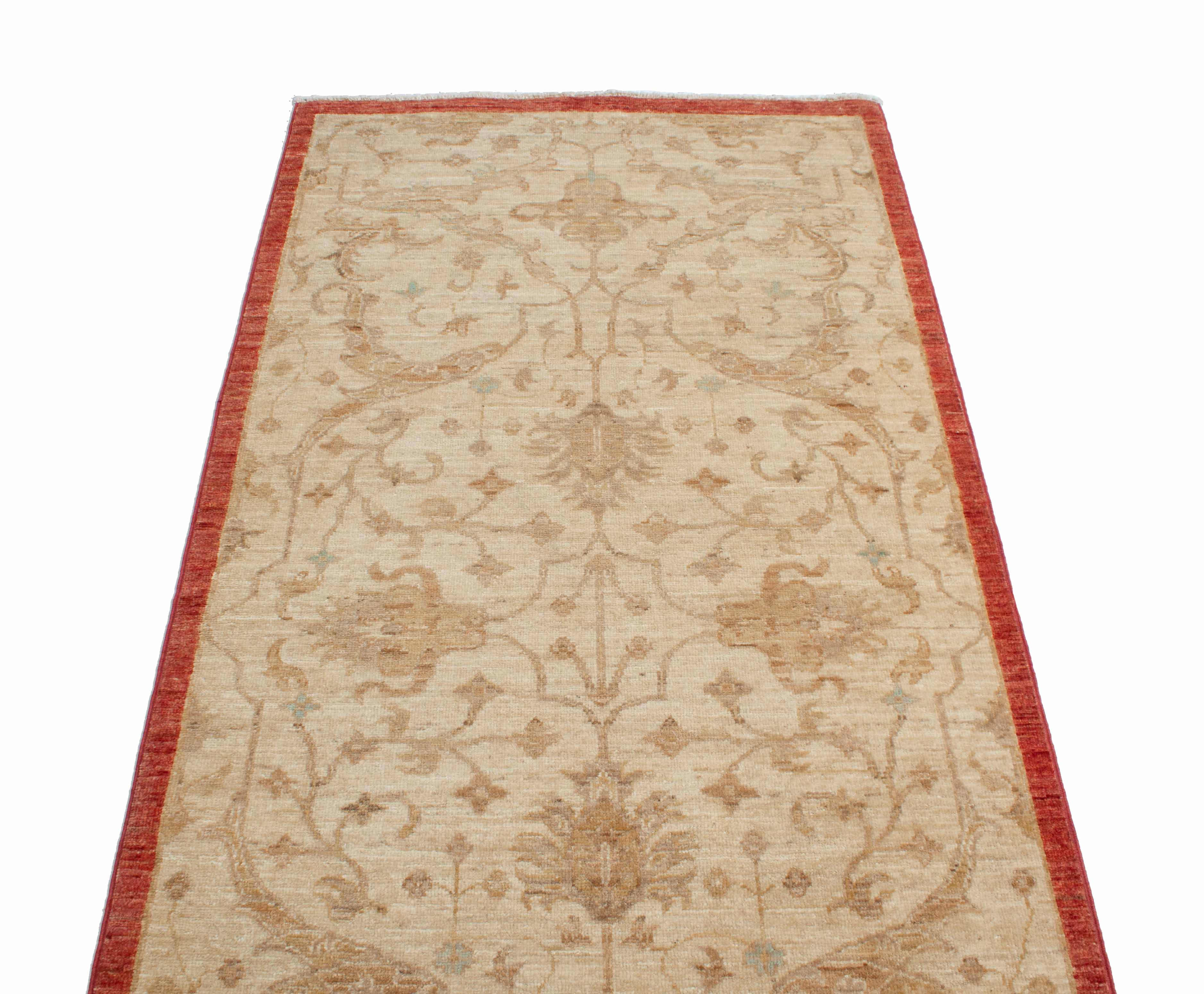 Eine Fotoaufnahme eines Farahan Teppichs.