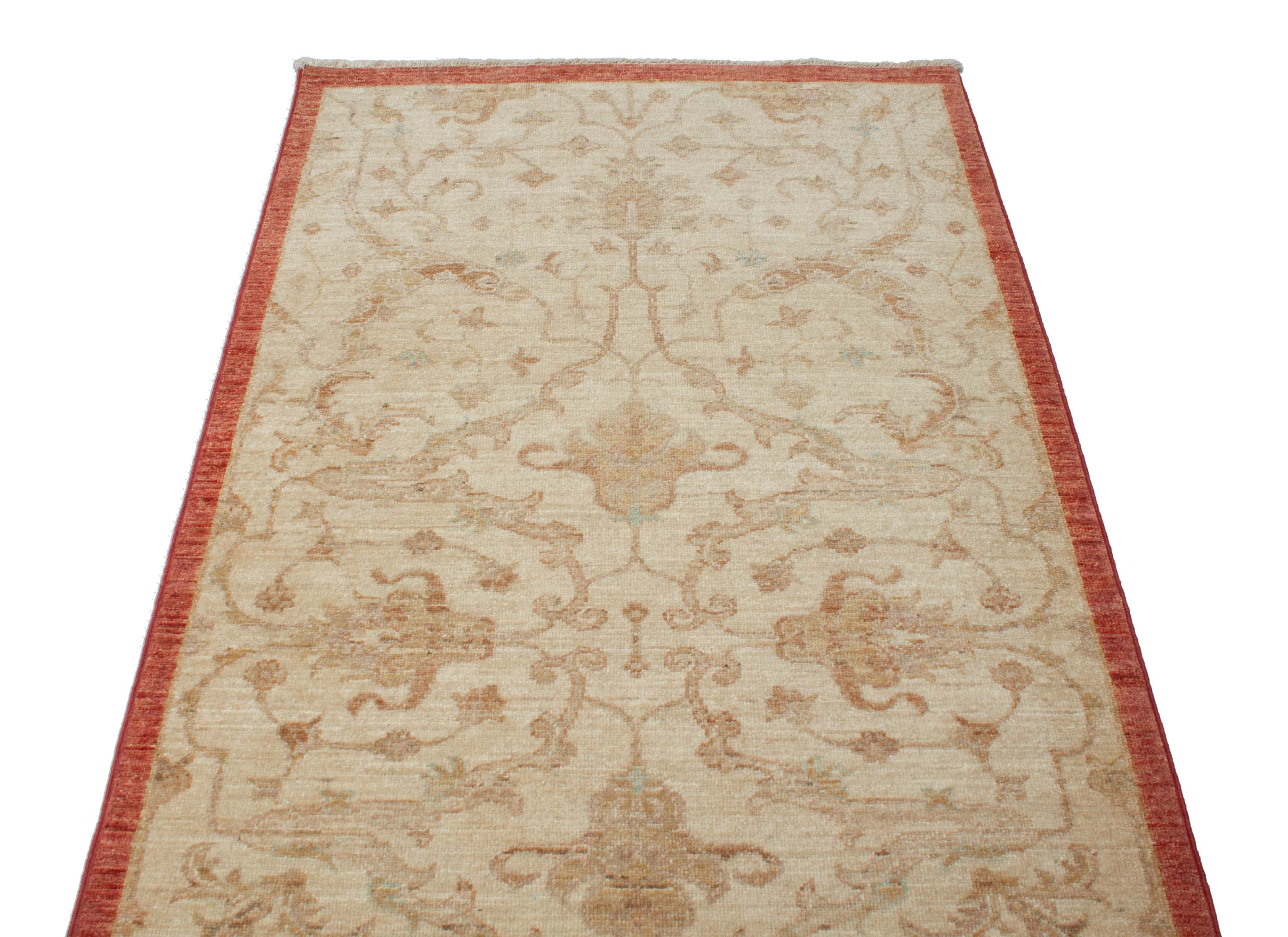 Eine Fotoaufnahme eines Farahan Teppichs.