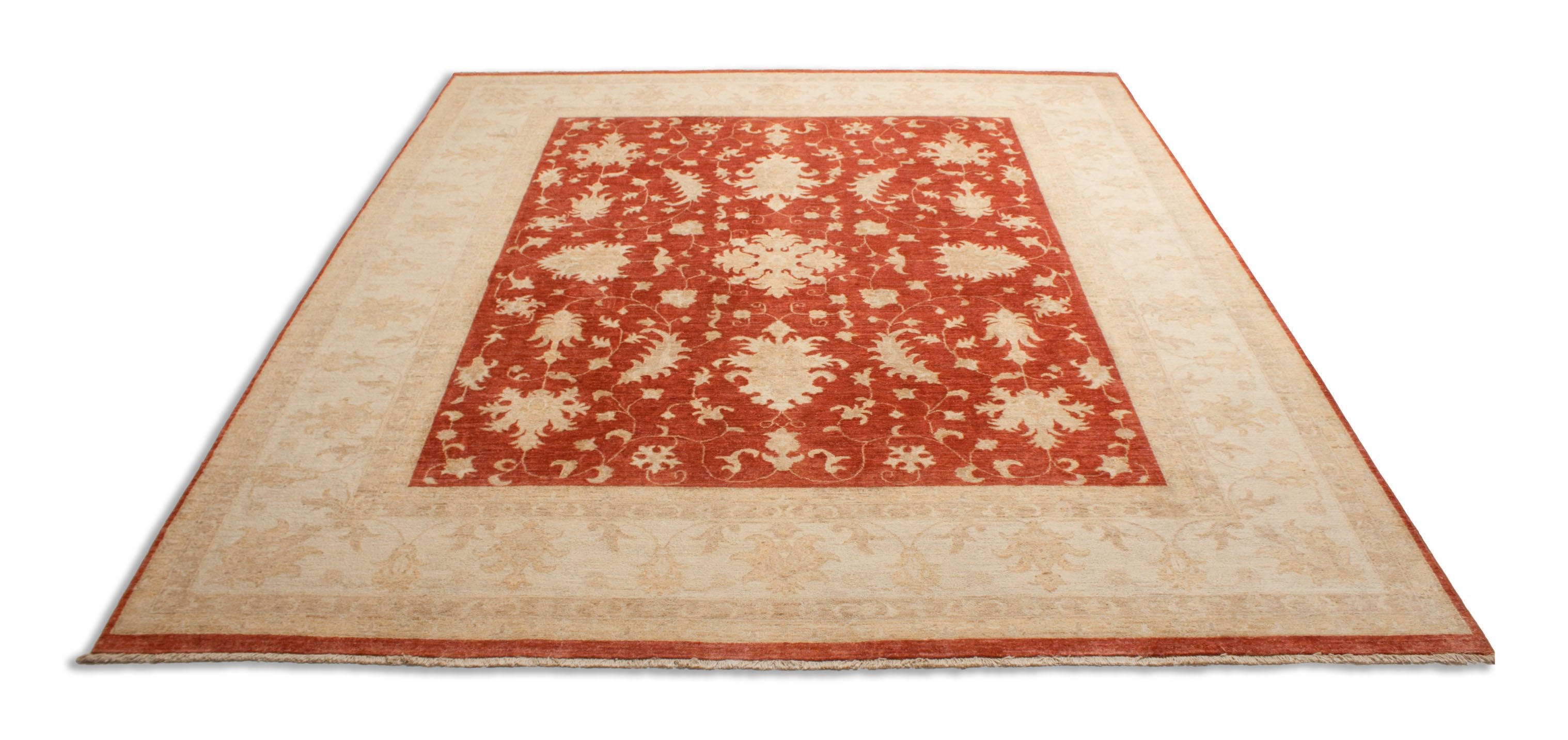 Eine Fotoaufnahme eines Farahan Teppichs.