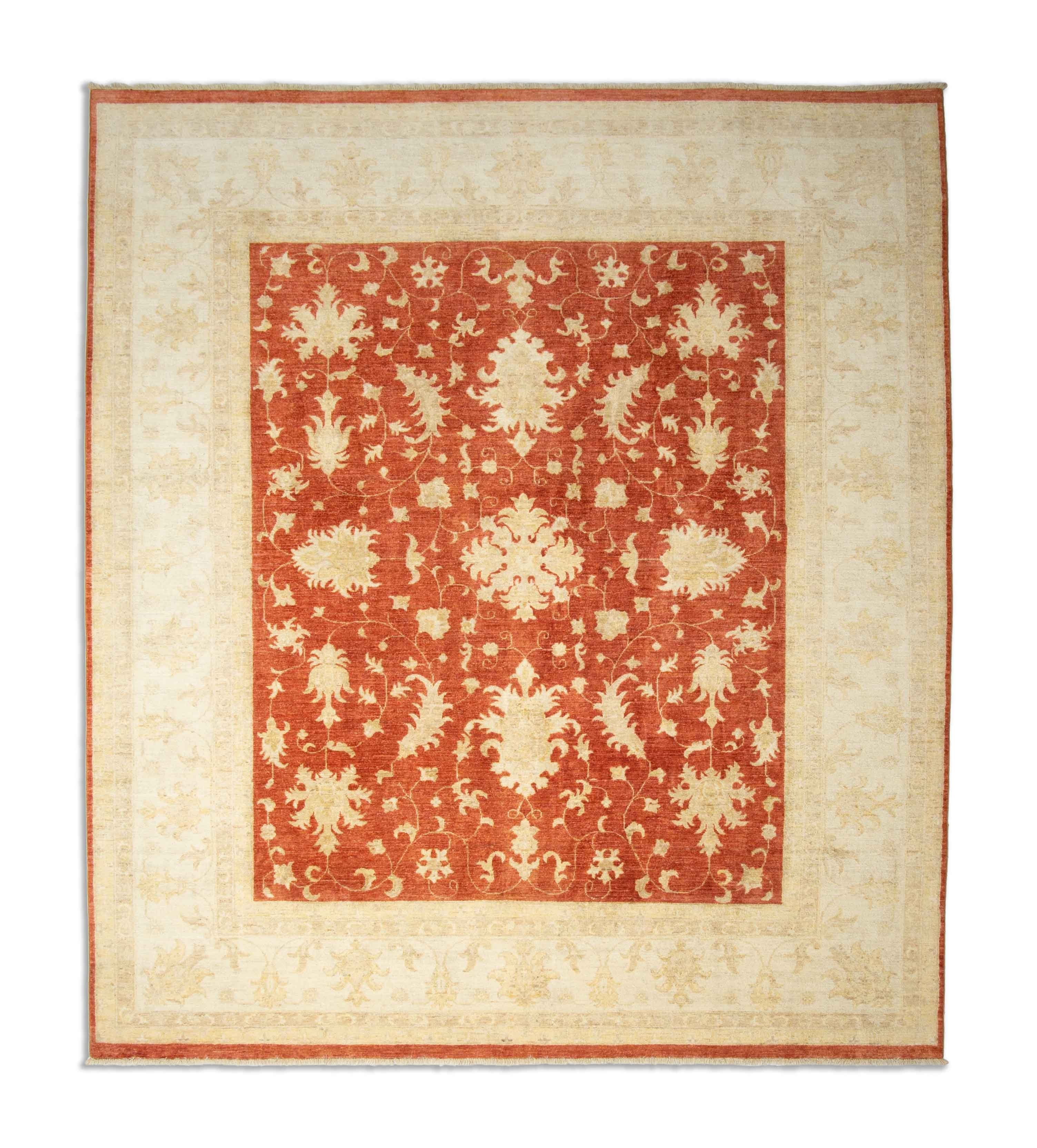 Eine Fotoaufnahme eines Farahan Teppichs.