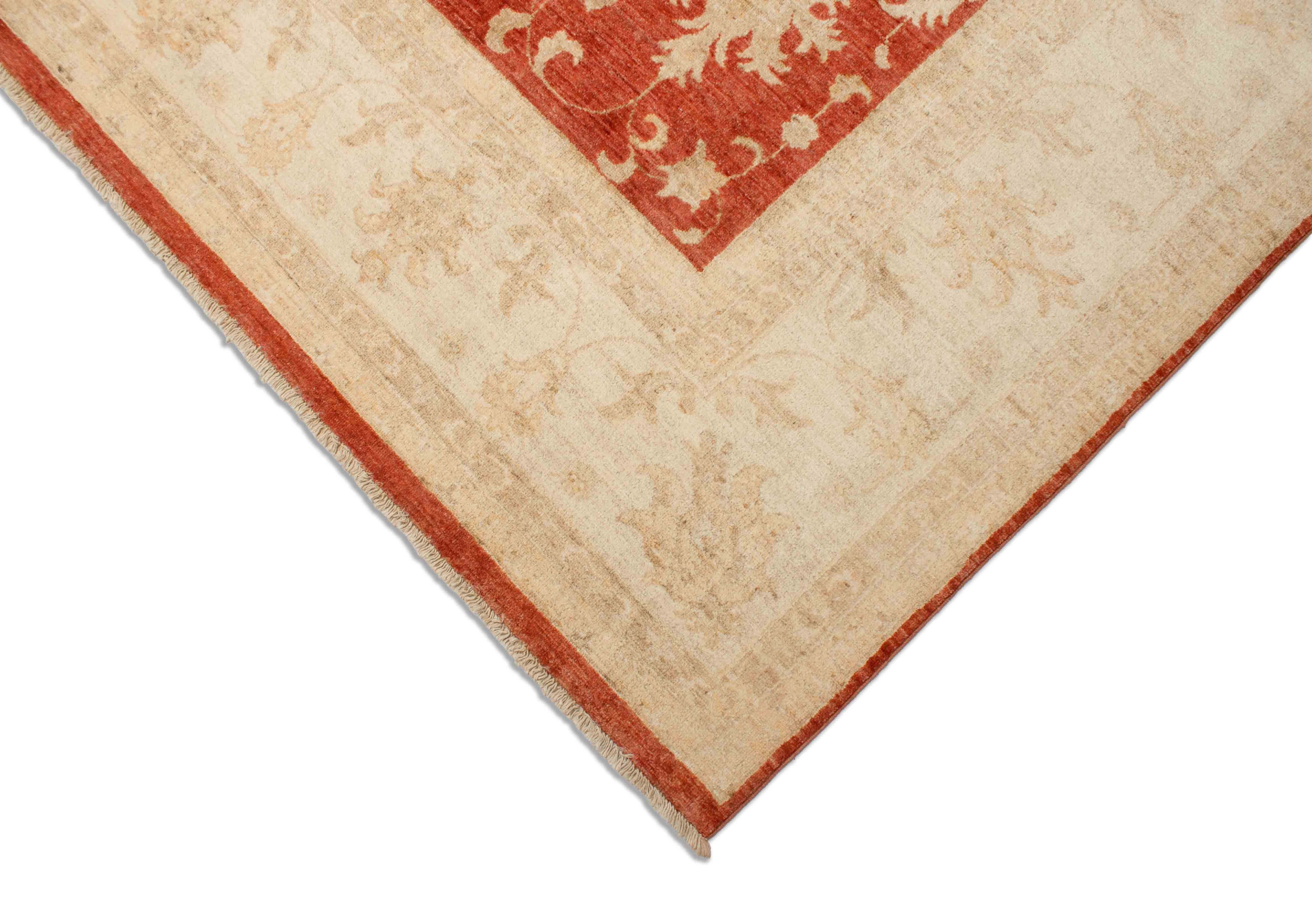 Eine Fotoaufnahme eines Farahan Teppichs.