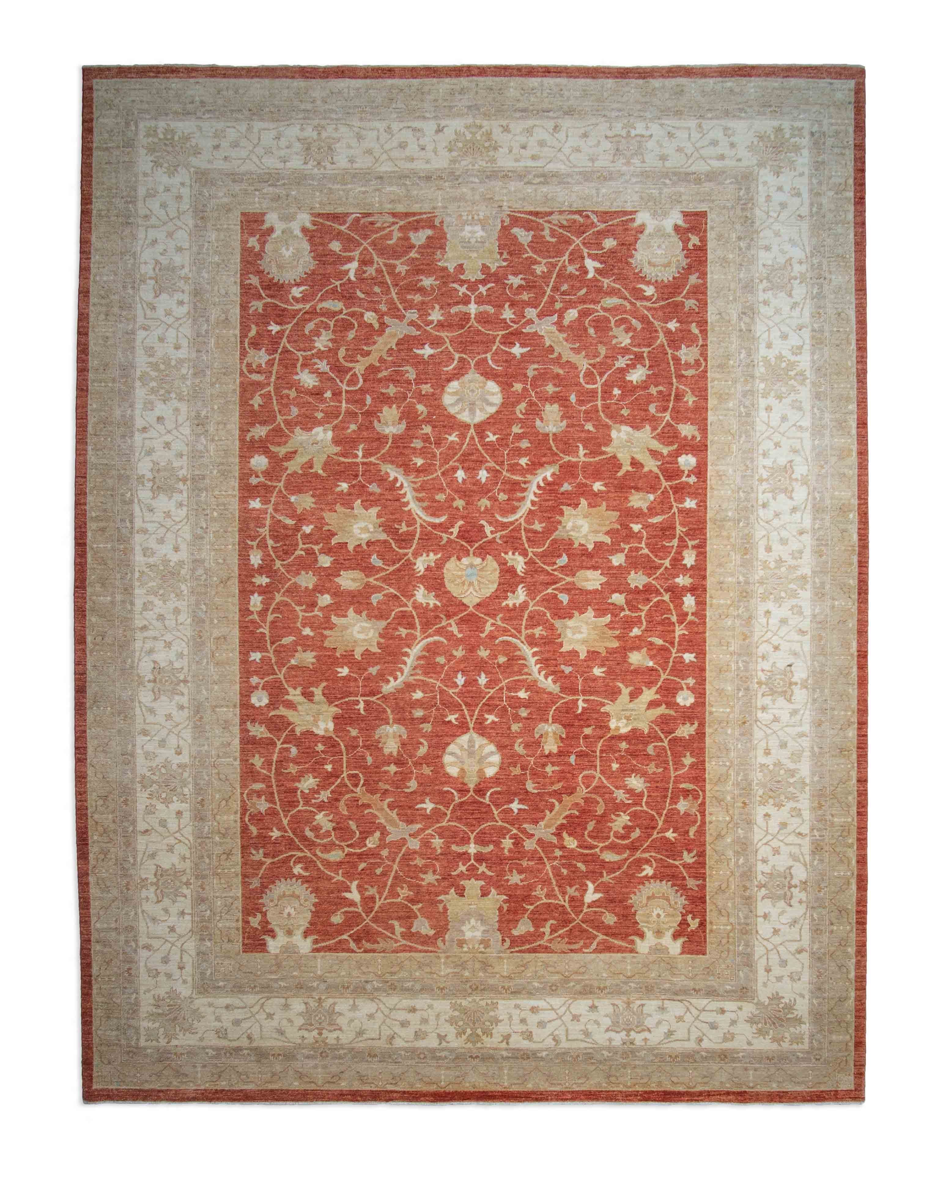 Eine Fotoaufnahme eines Farahan Teppichs.