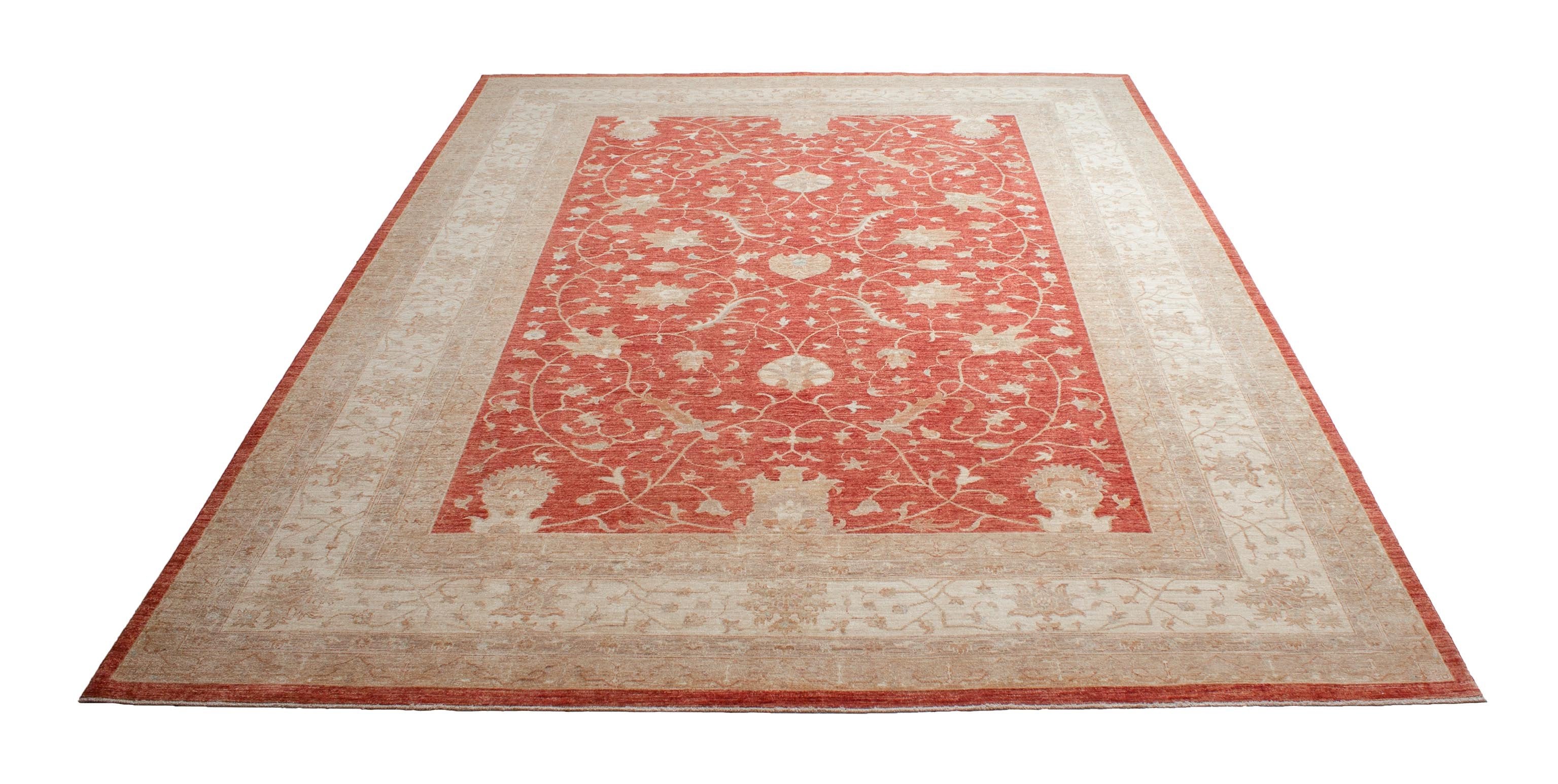 Eine Fotoaufnahme eines Farahan Teppichs.