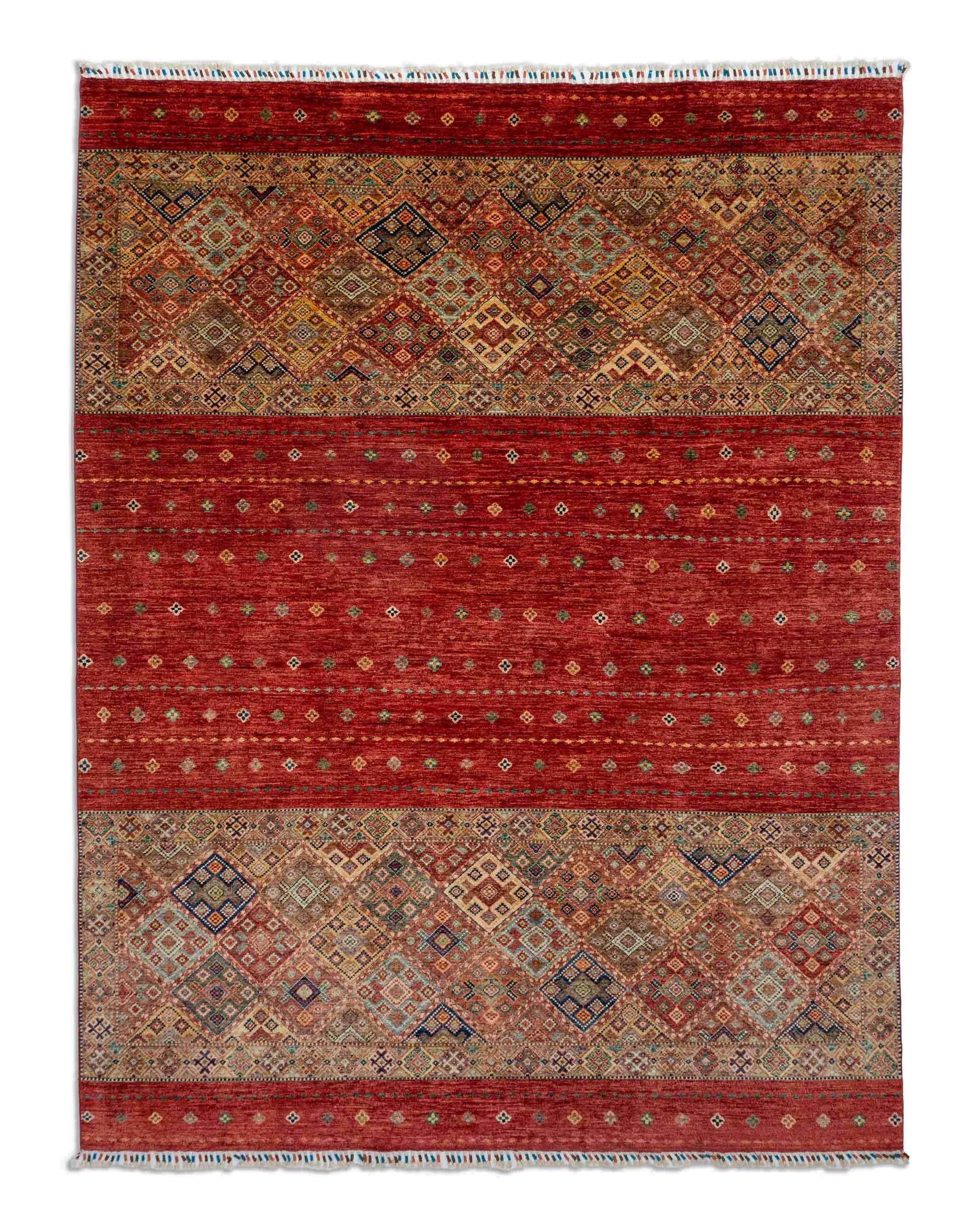 Eine Fotoaufnahme eines Oxiana Teppichs.