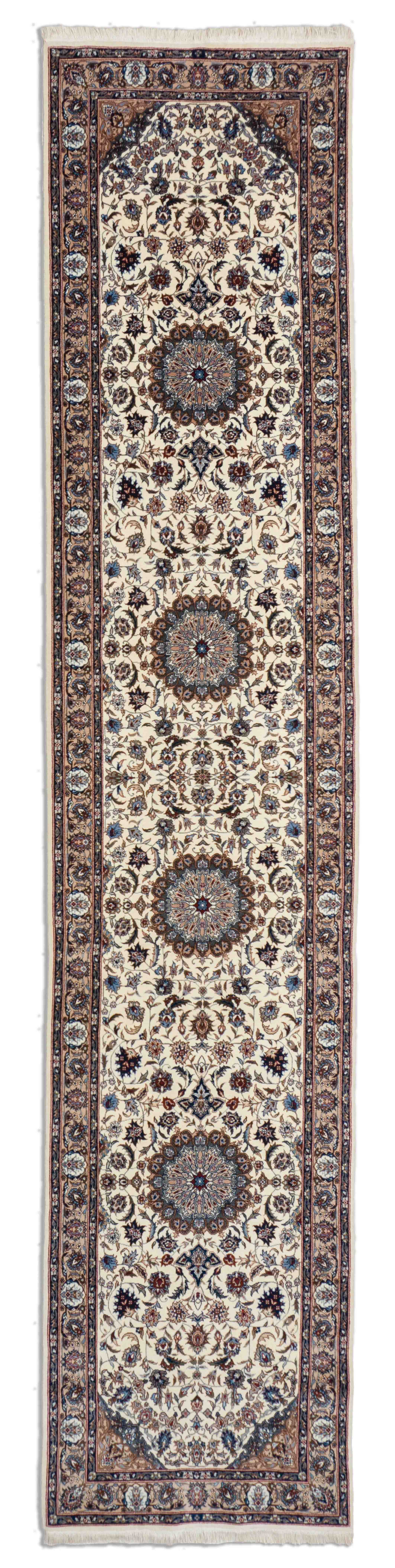 Eine Fotoaufnahme eines Keshan Teppichs.