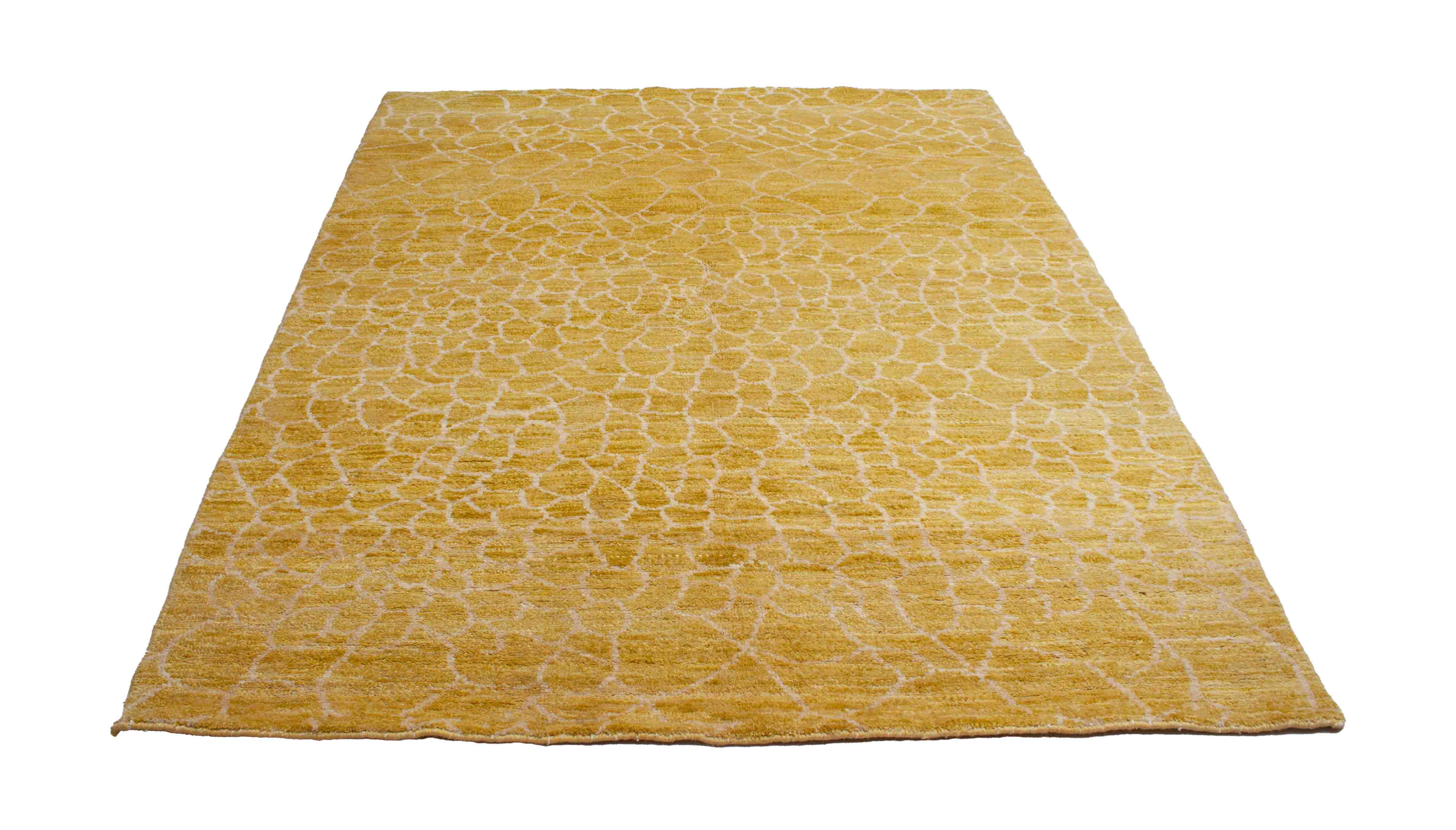 Beni Berber Teppich in Gelb und 228 cm x 175 cm groß