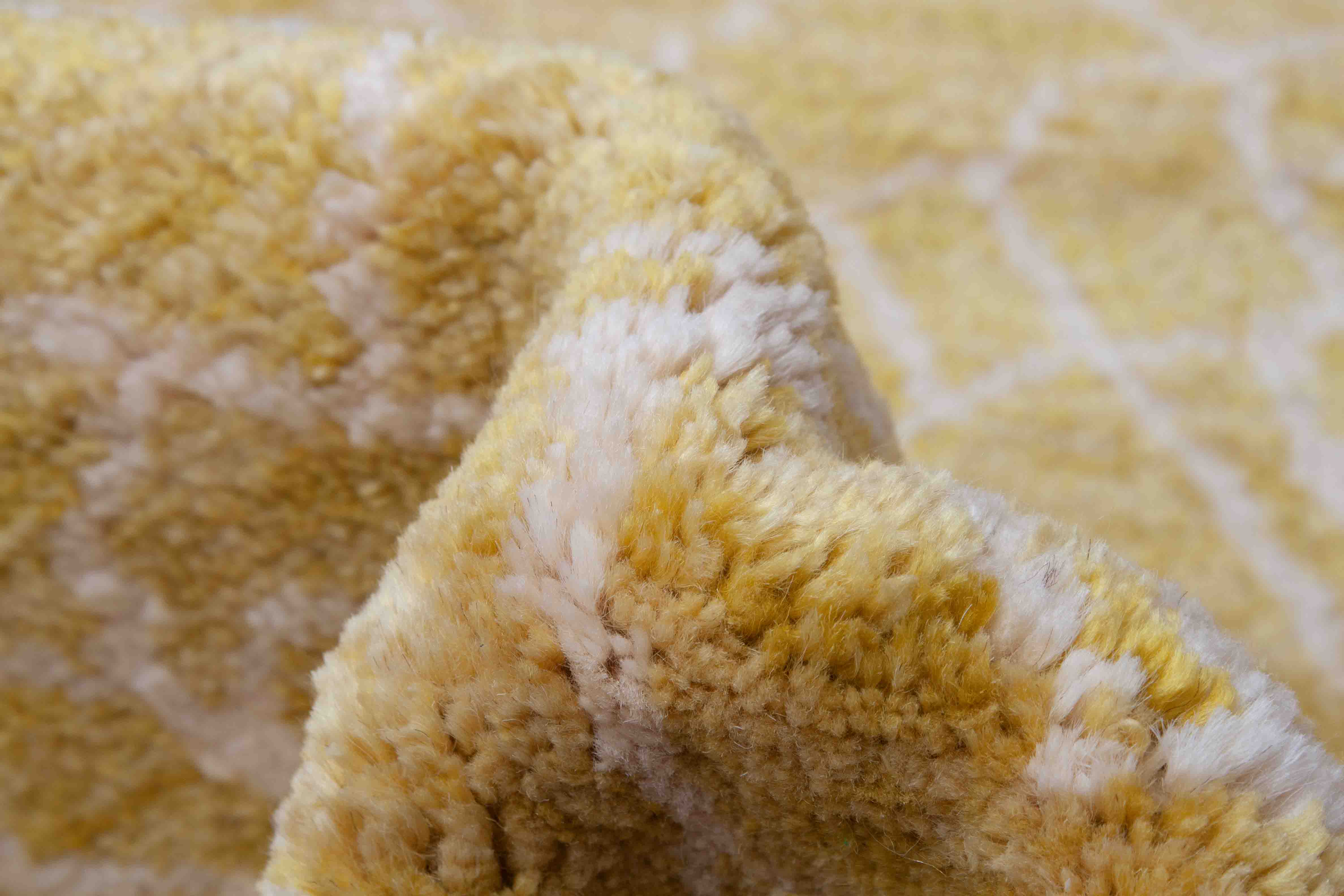 Beni Berber Teppich in Gelb und 228 cm x 175 cm groß