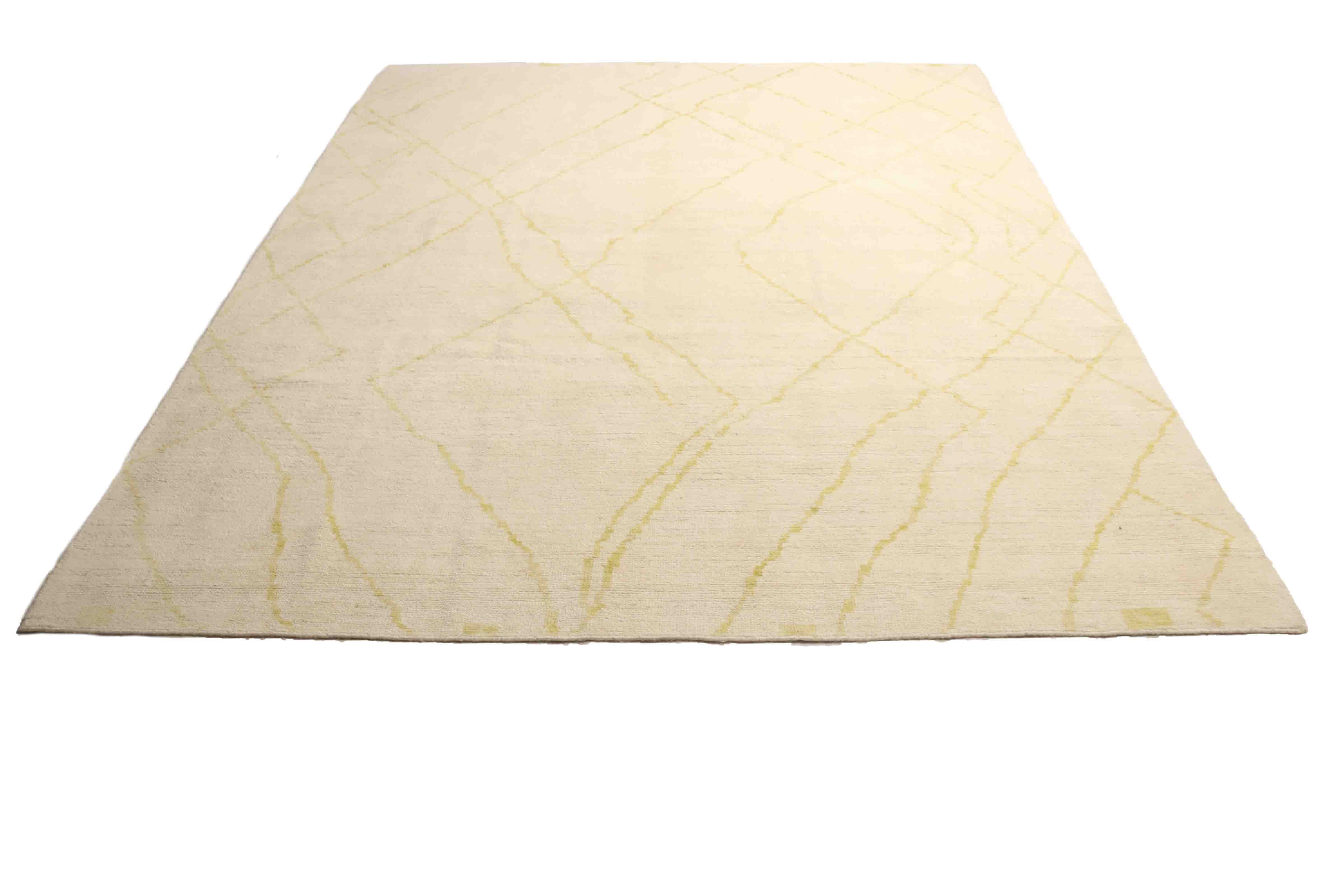 Moderner Beni Berber Teppich in Beige und 308 cm x 242 cm groß