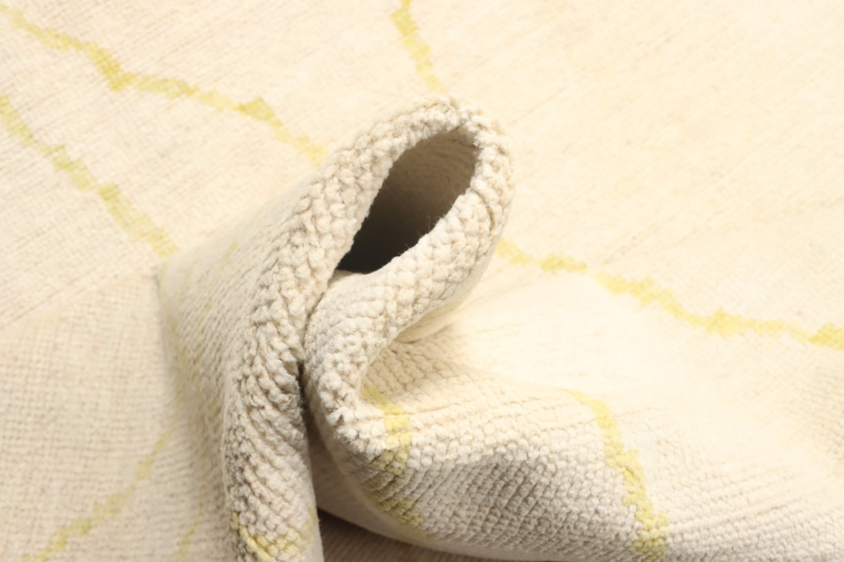 Moderner Beni Berber Teppich in Beige und 308 cm x 242 cm groß