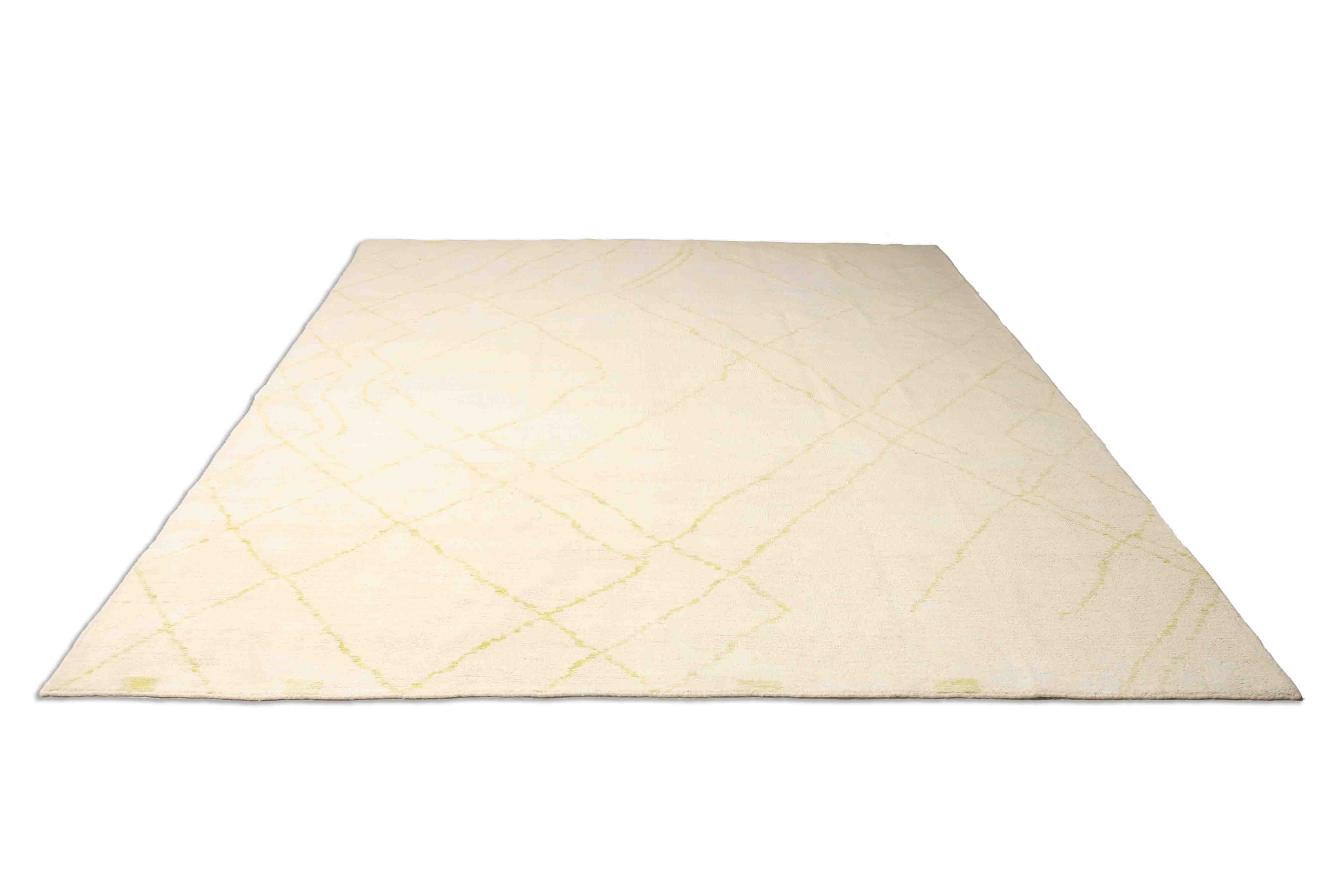 Moderner Beni Berber Teppich in Beige und 308 cm x 242 cm groß