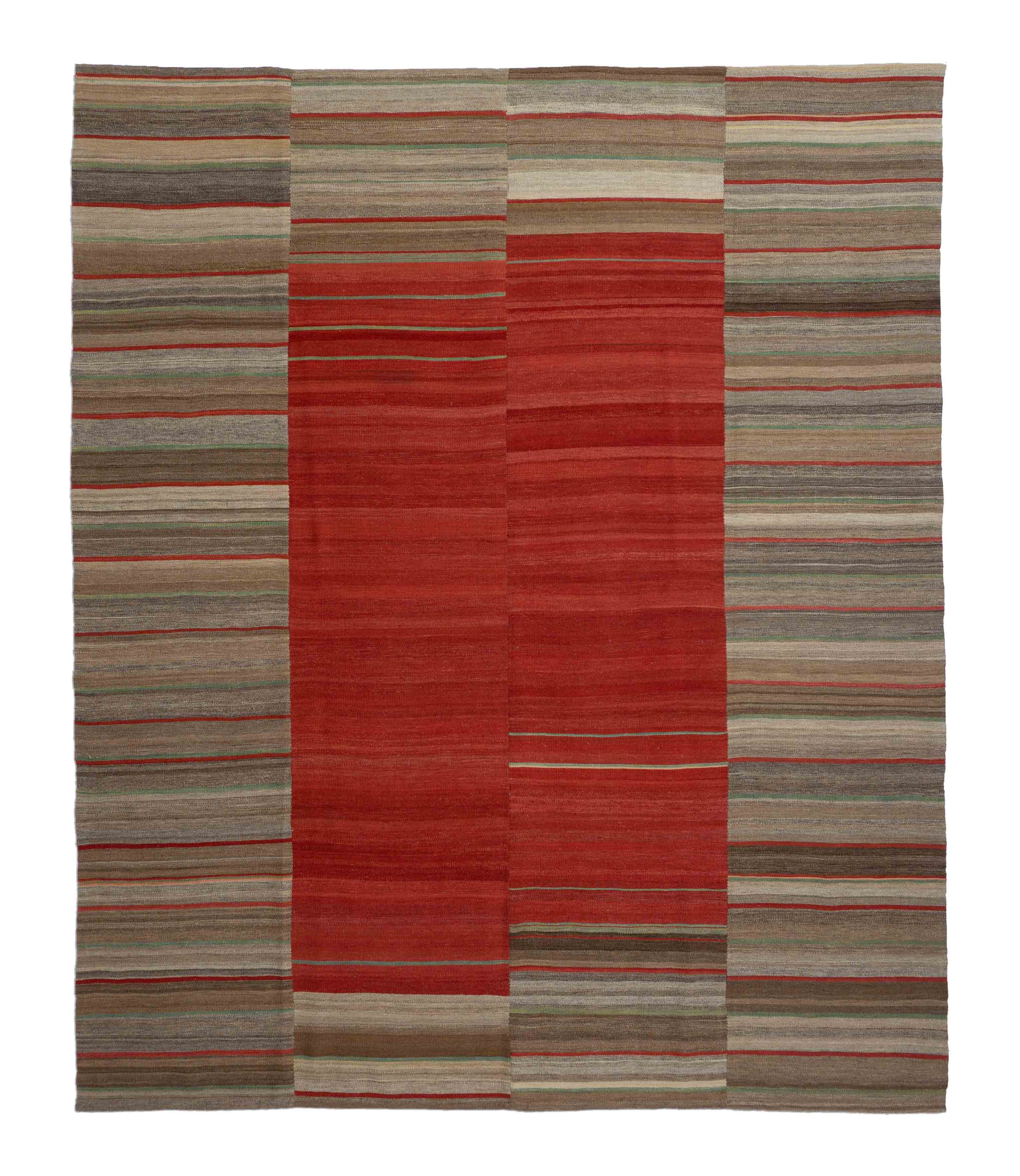 Eine Fotoaufnahme eines Kelim Teppichs.