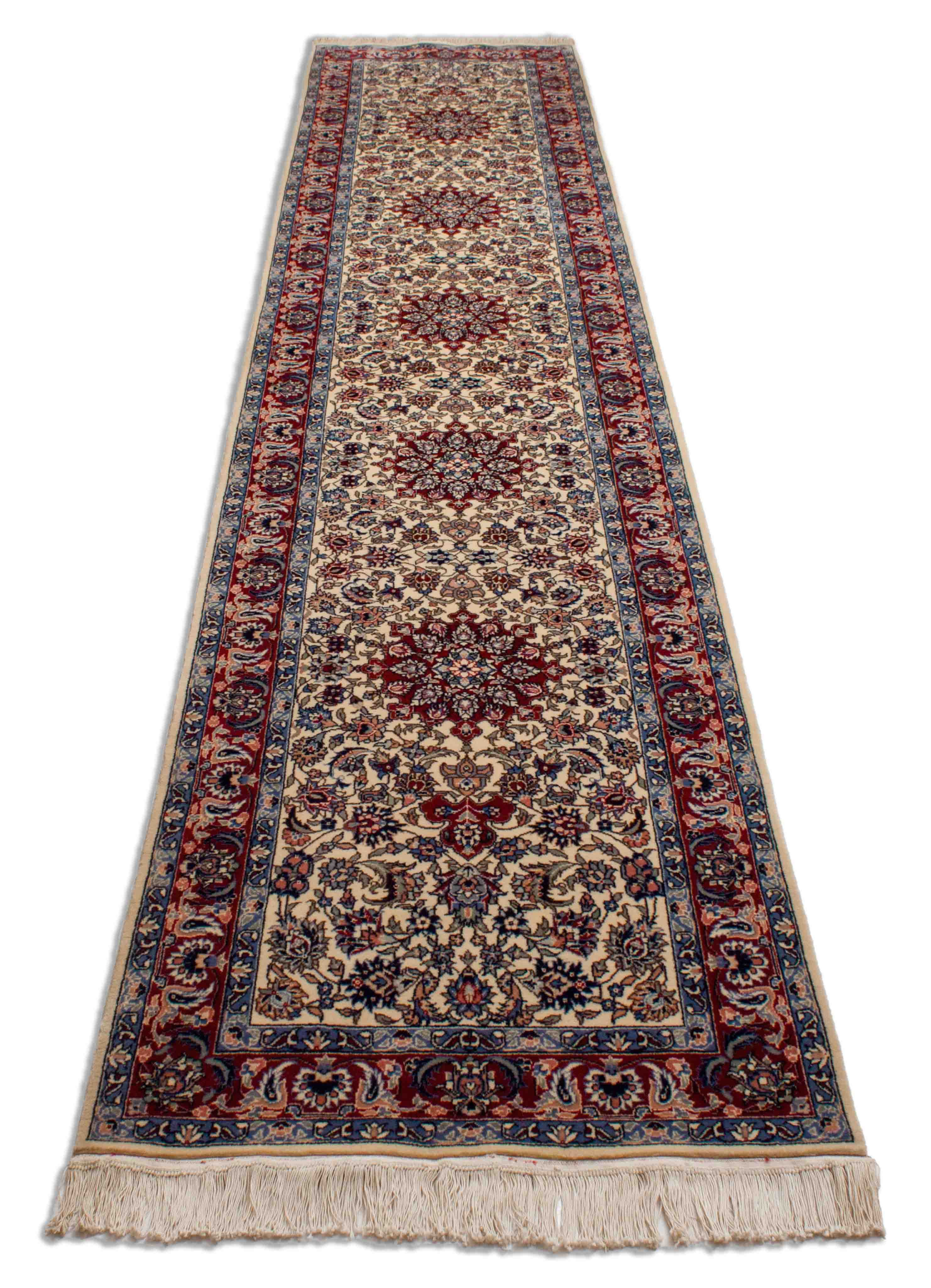 Eine Fotoaufnahme eines Täbriz Teppichs.