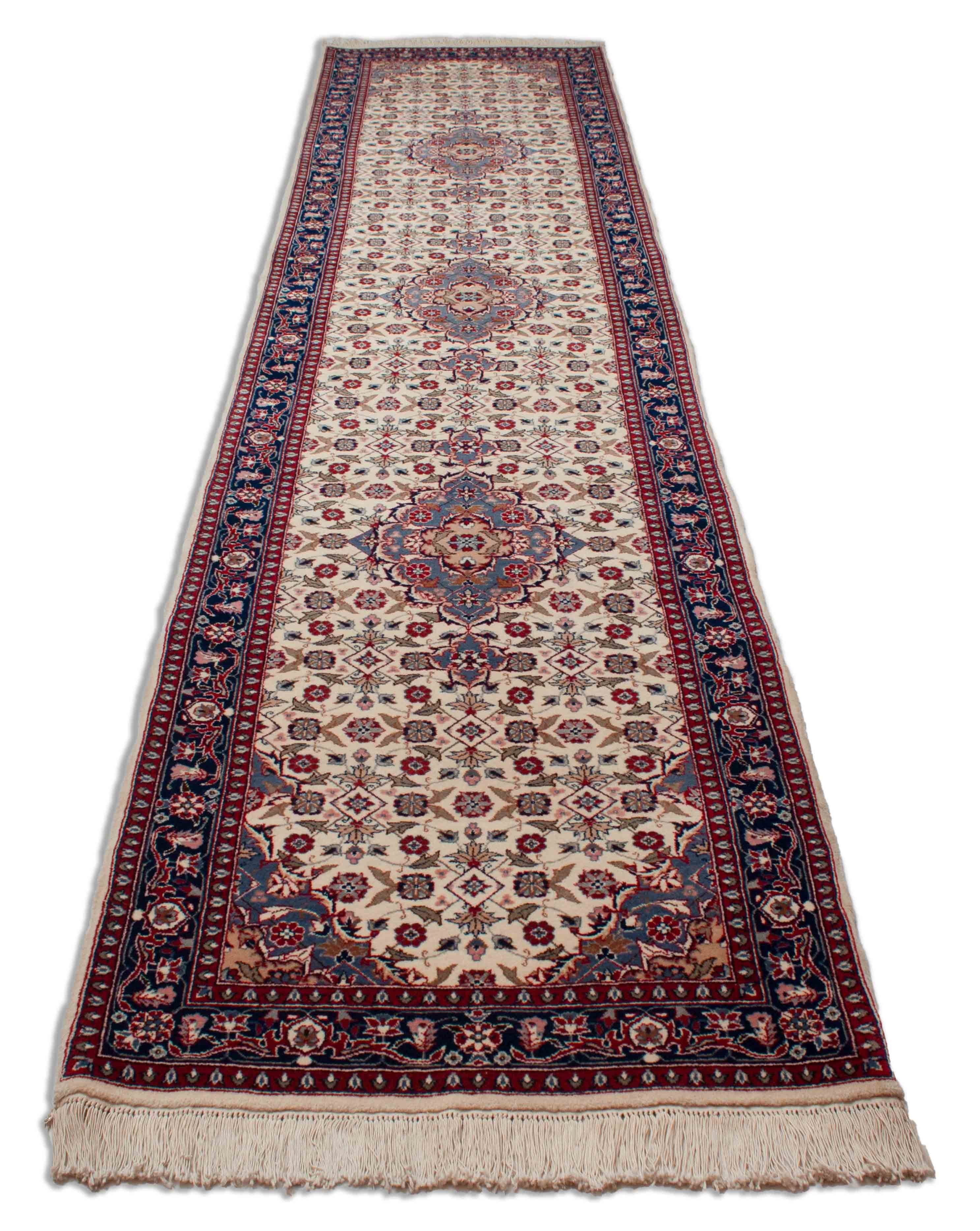 Eine Fotoaufnahme eines Täbriz Teppichs.